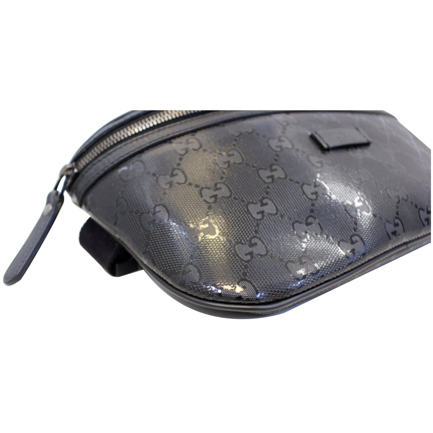 GUCCI Gucci Imprime Monogram Waist Bum Bag Black 233269