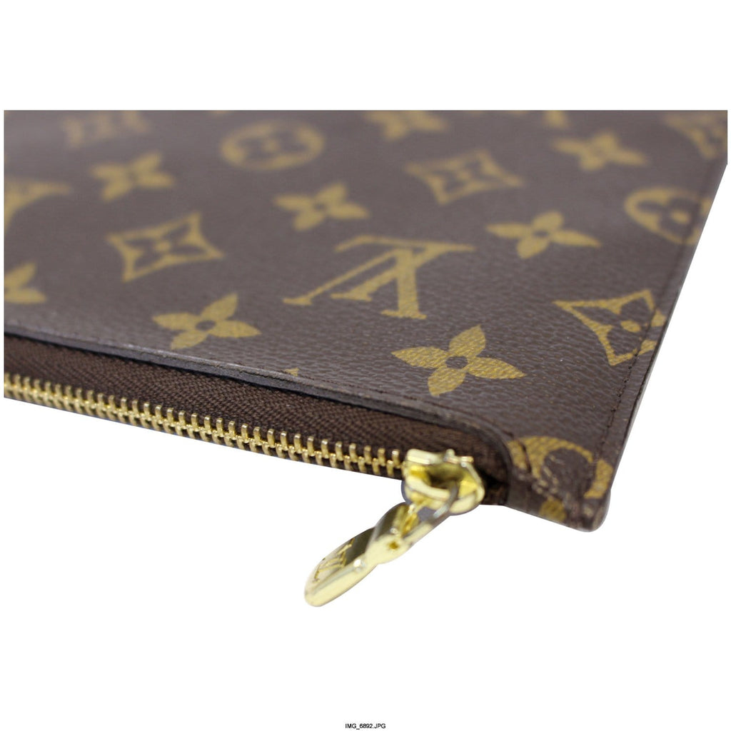 LOUIS VUITTON Pochette Wristlet Pouch Monogram Canvas Neverfull MM