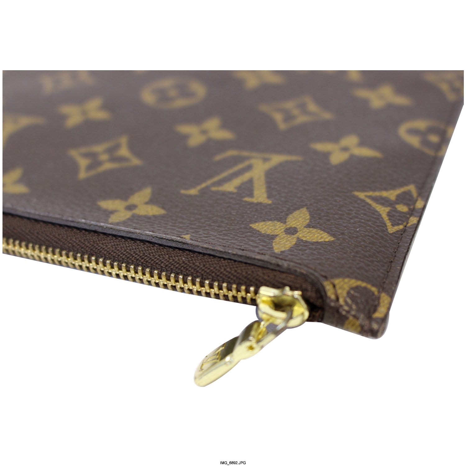 LOUIS VUITTON Pochette Wristlet Pouch Monogram Canvas Neverfull MM