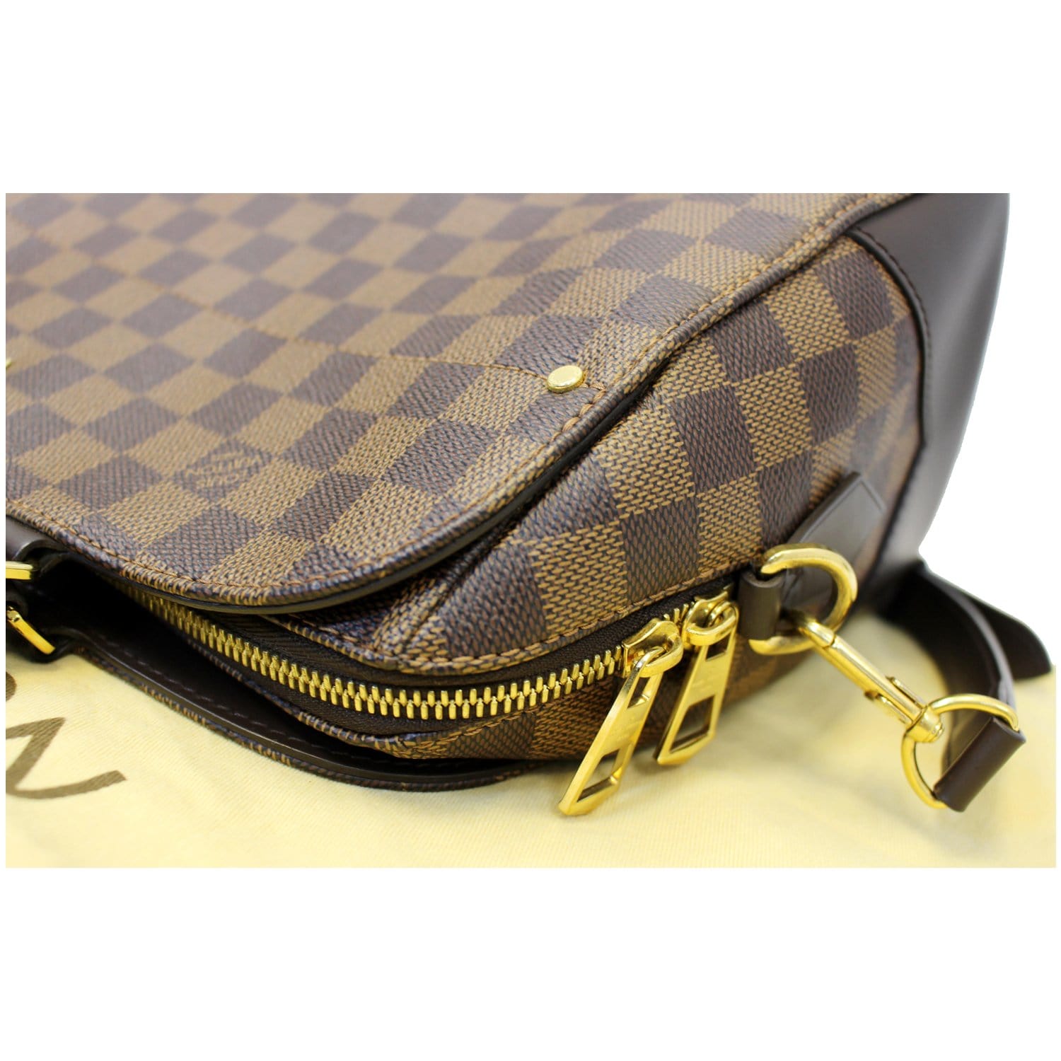 LOUIS VUITTON Kensington Bowling Damier Ebene Shoulder Handbag