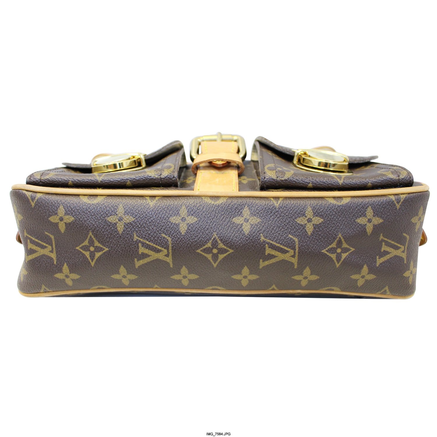 LOUIS VUITTON Hudson PM Monogram Canvas Shoulder Bag