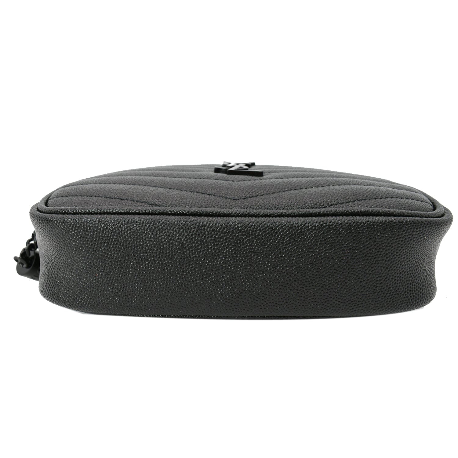 YVES SAINT LAURENT Mini Lou Leather Camera Crossbody Bag Black