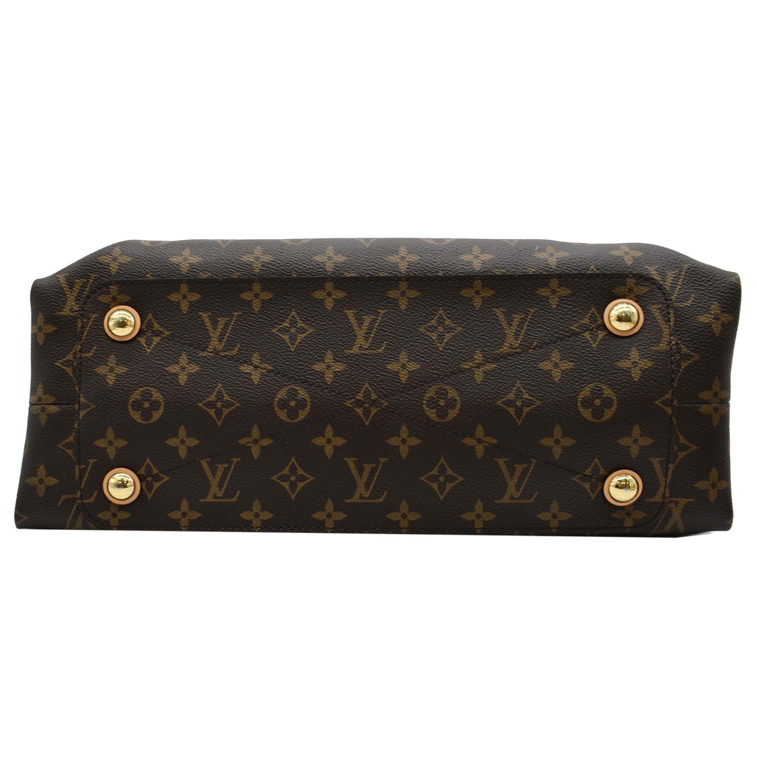 LOUIS VUITTON Olympe Monogram Canvas Satchel Shoulder Bag Brown