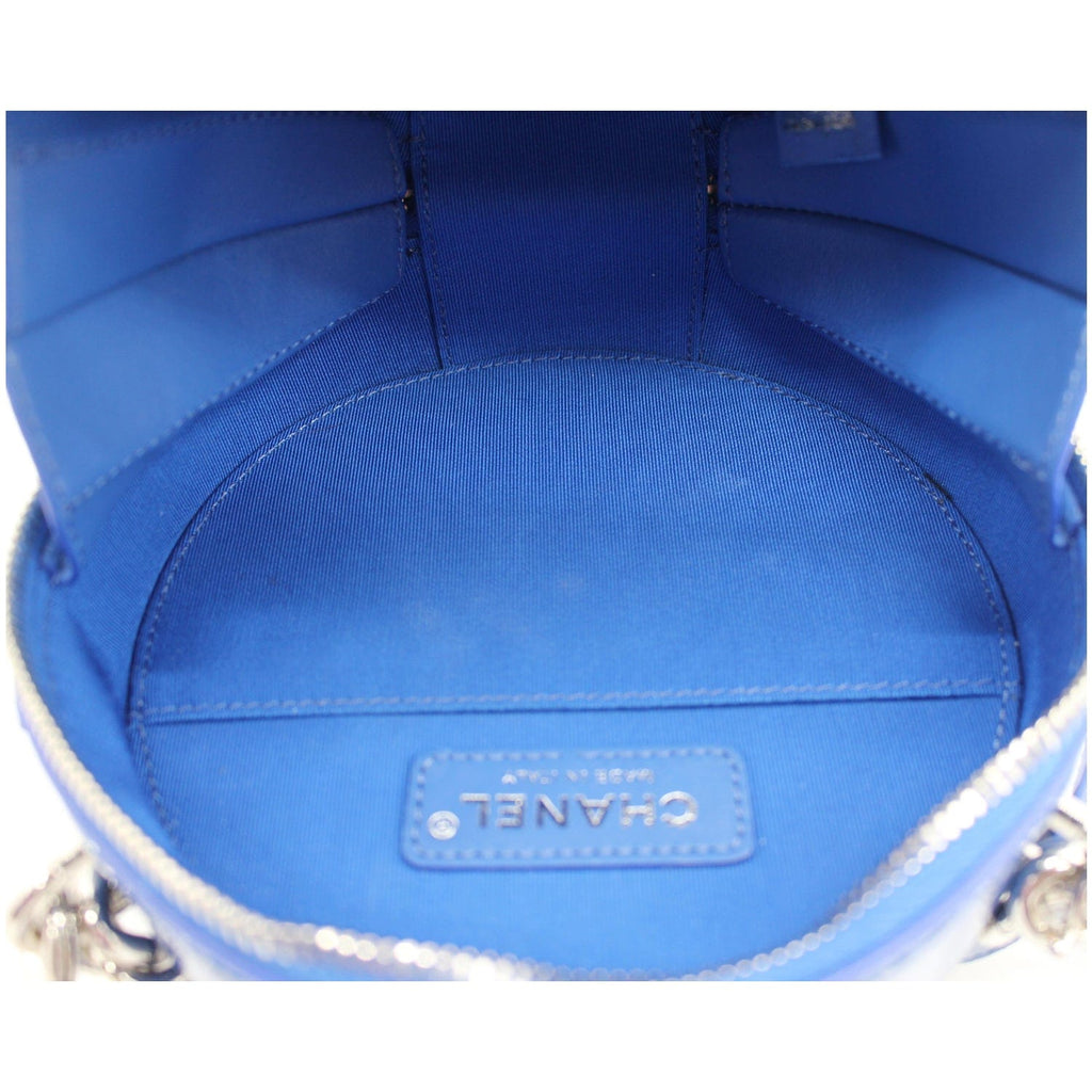 Chanel Round as Earth New 1:1 Rep Leather Crossbody Bag Blue
