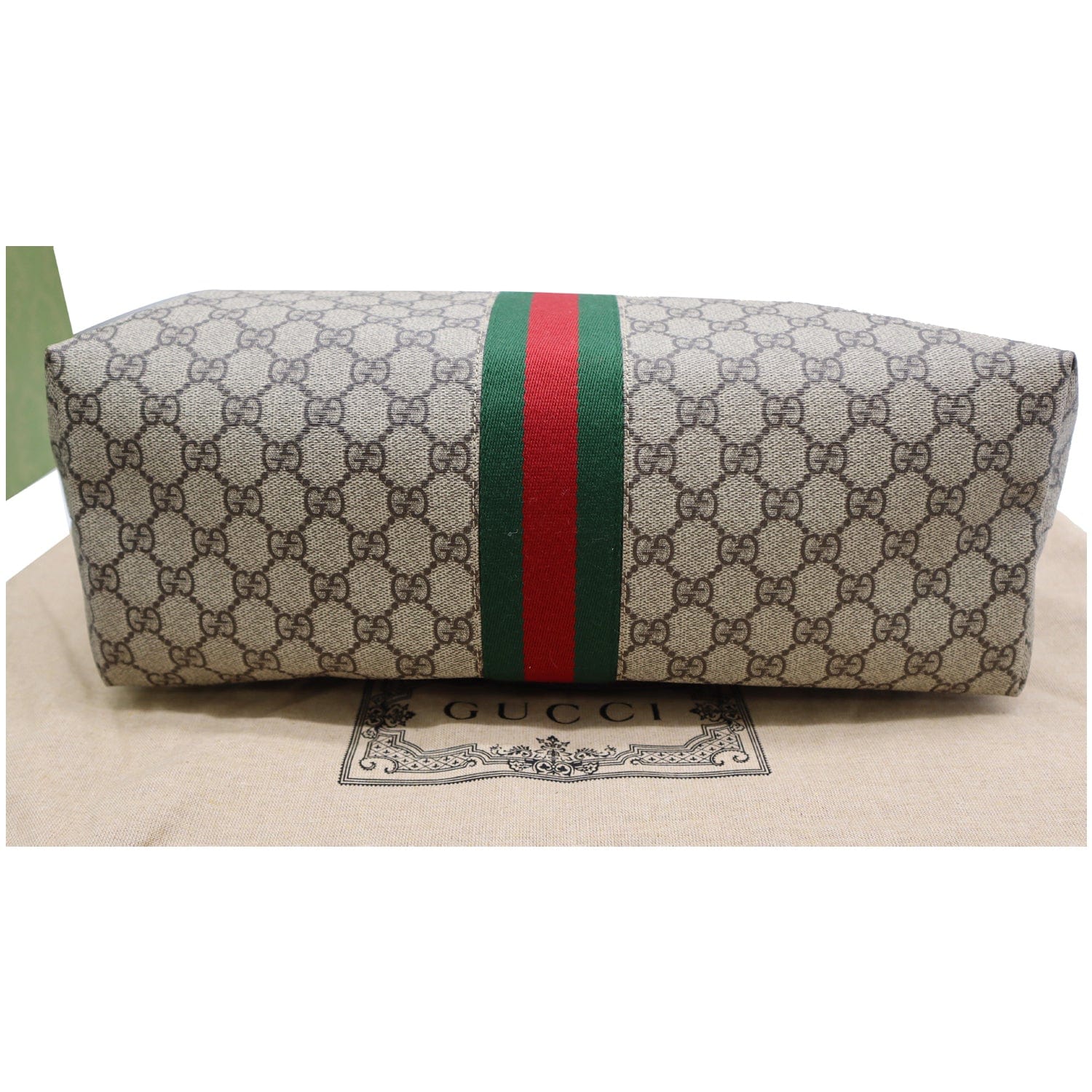 GUCCI Ophidia Medium Gucci Supreme Canvas Tote Bag Beige 631685