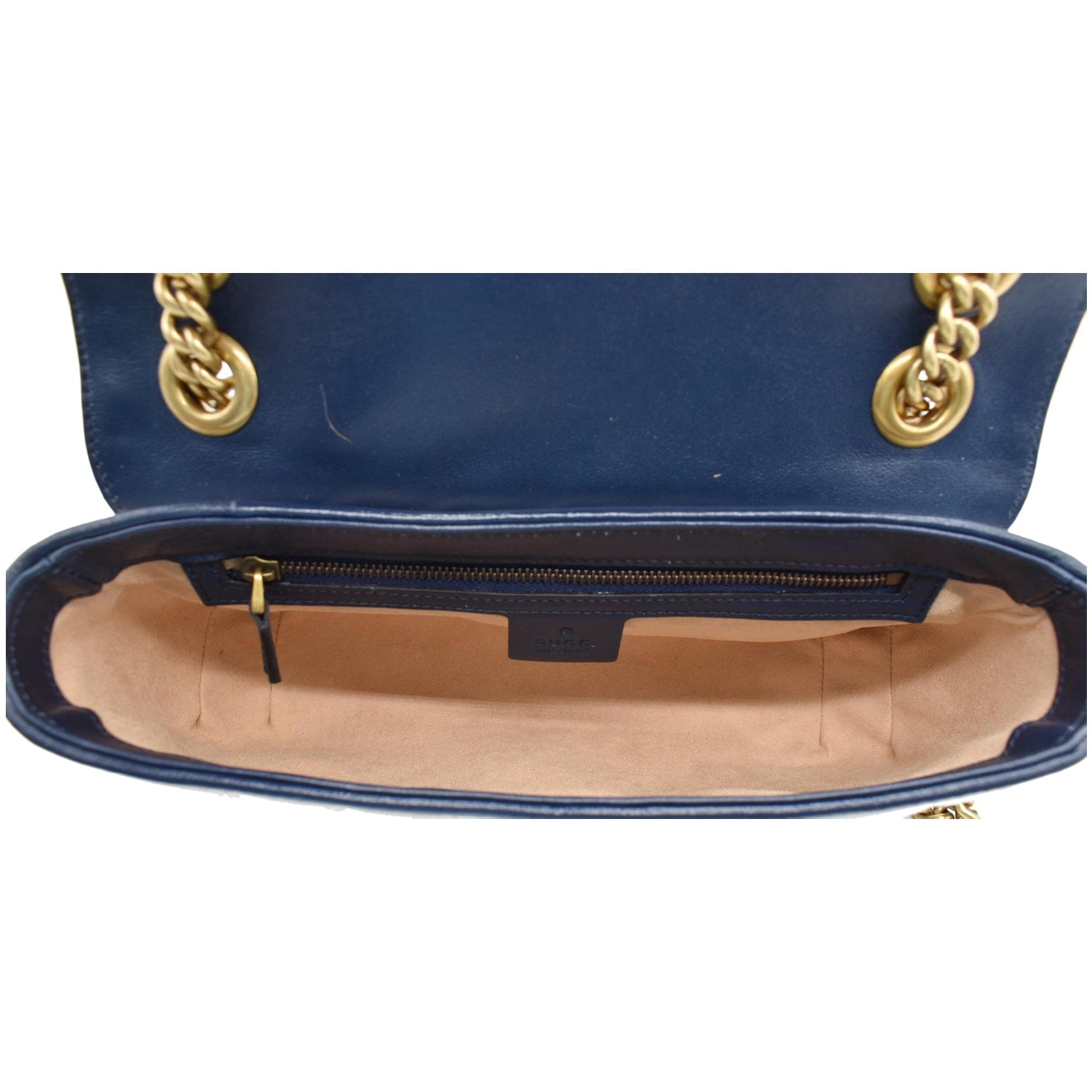 GUCCI Torchon Gucci Marmont Small  Matelasse Shoulder Bag White
