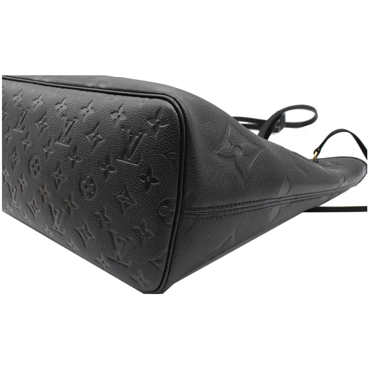 LOUIS VUITTON Neverfull MM Monogram Empreinte Tote Bag Black