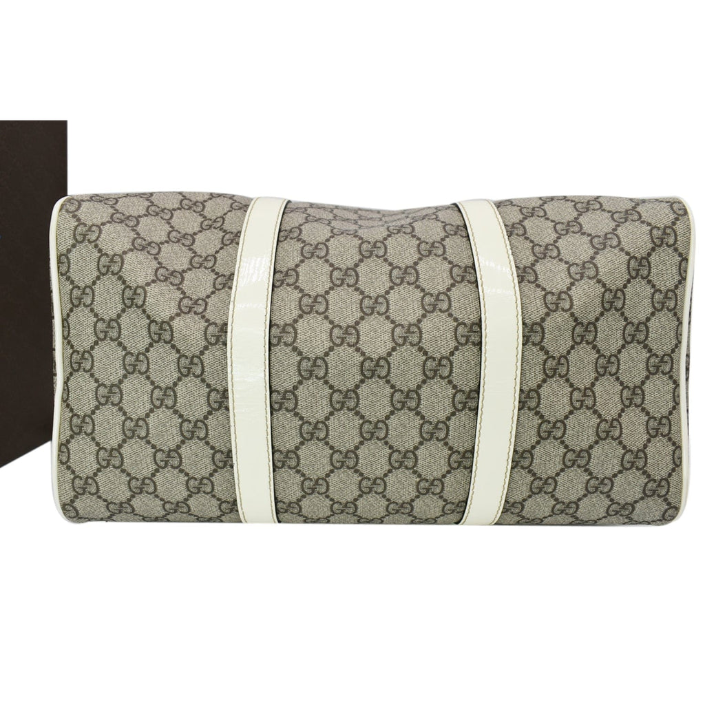 GUCCI Gucci Plus Joy Monogram Canvas Boston Bag Beige 193603