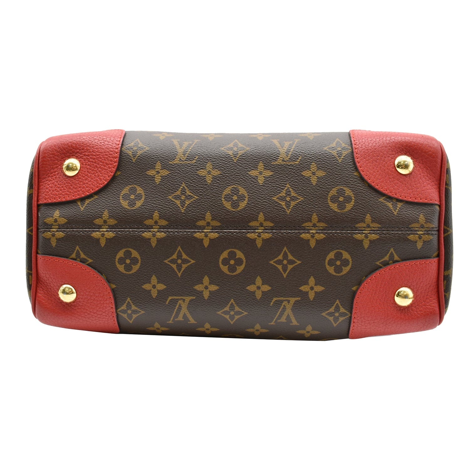 LOUIS VUITTON Retiro NM Monogram Canvas 2Way Shoulder Bag Red