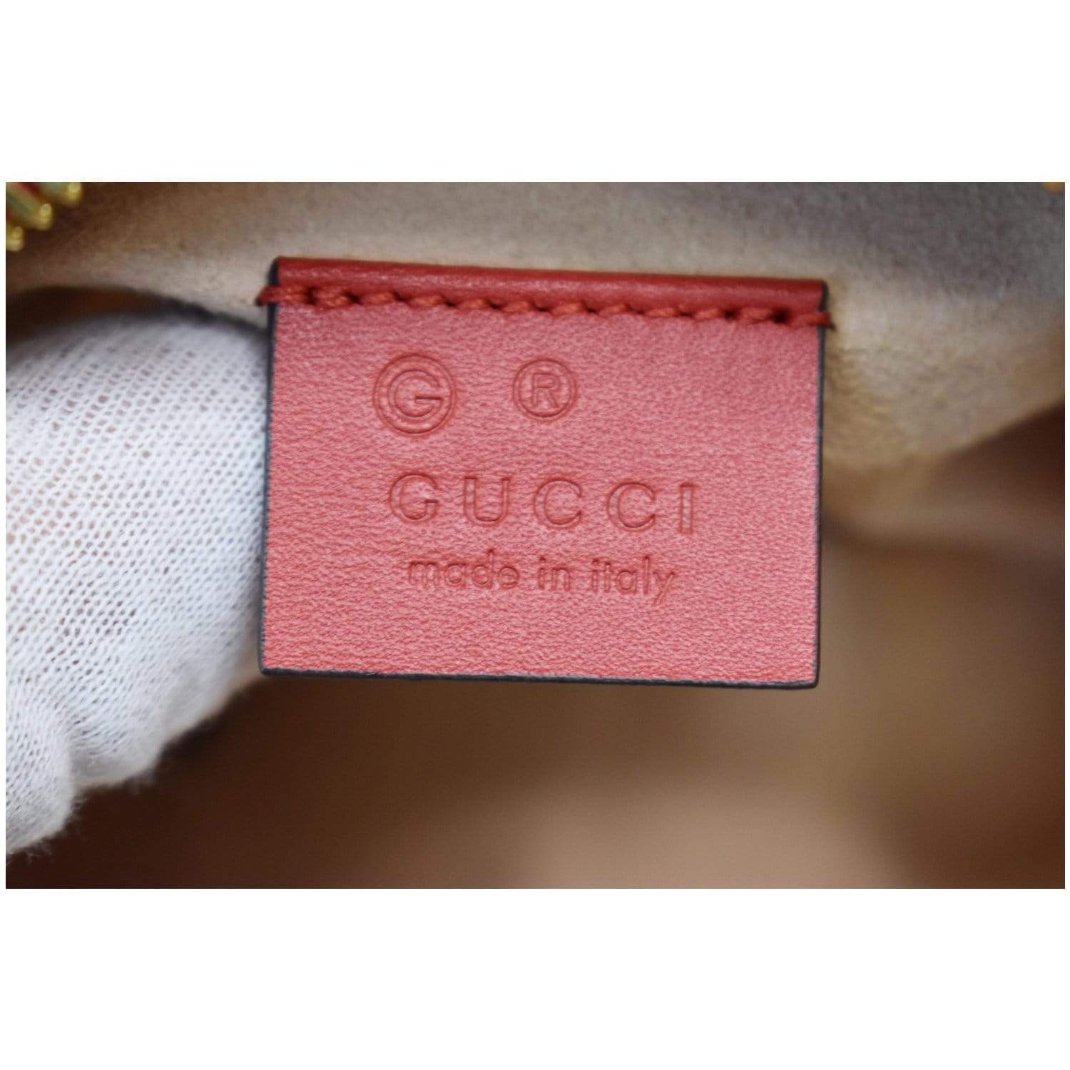 GUCCI Mini Blooms Gucci Supreme Canvas Top Handle Crossbody Bag Red 546312
