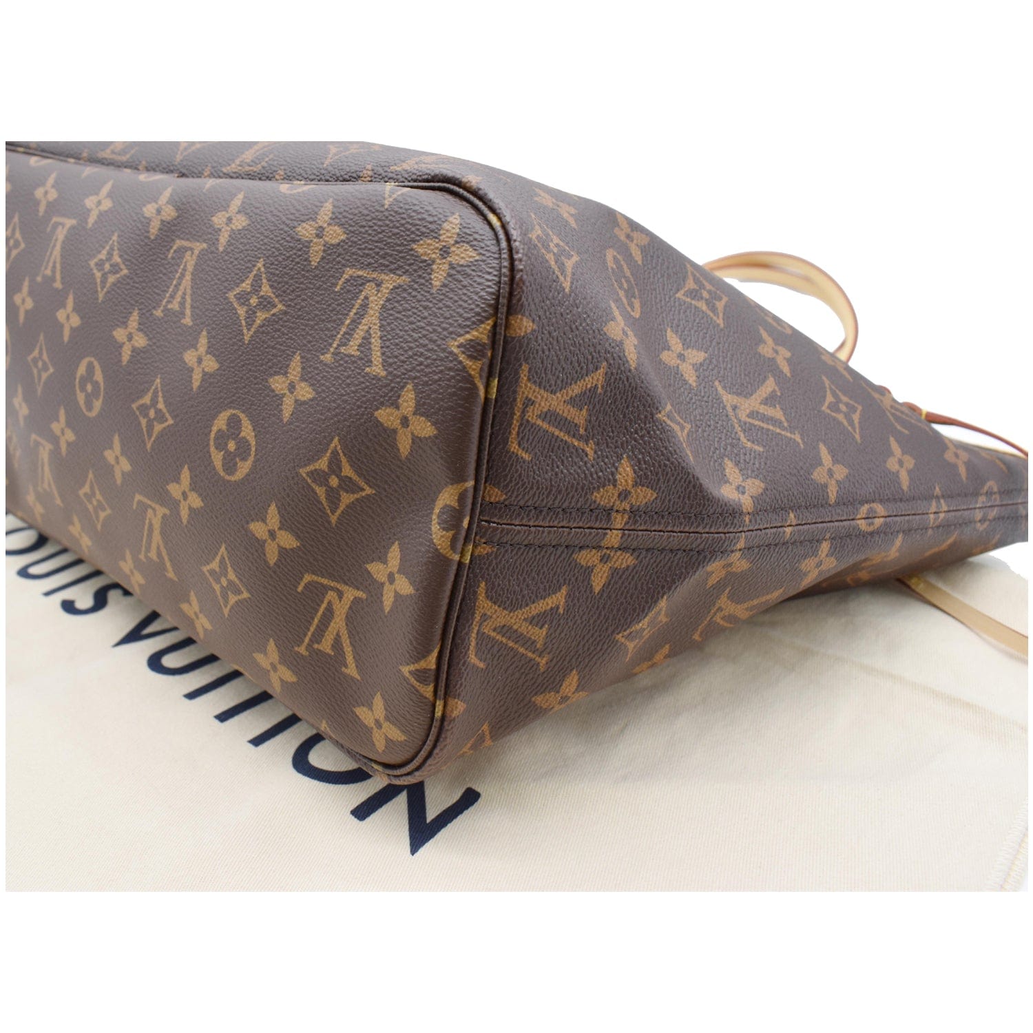 LOUIS VUITTON Neverfull MM Monogram Canvas Tote Bag Brown - New Year Deals