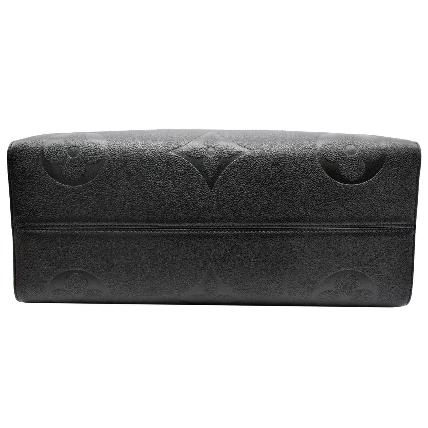 LOUIS VUITTON Onthego GM Monogram Empreinte Leather Tote Bag Black - Hot Deals
