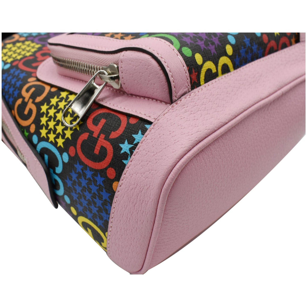 GUCCI Psychedelic Gucci Supreme Monogram Canvas Backpack Bag Multicolor 601296
