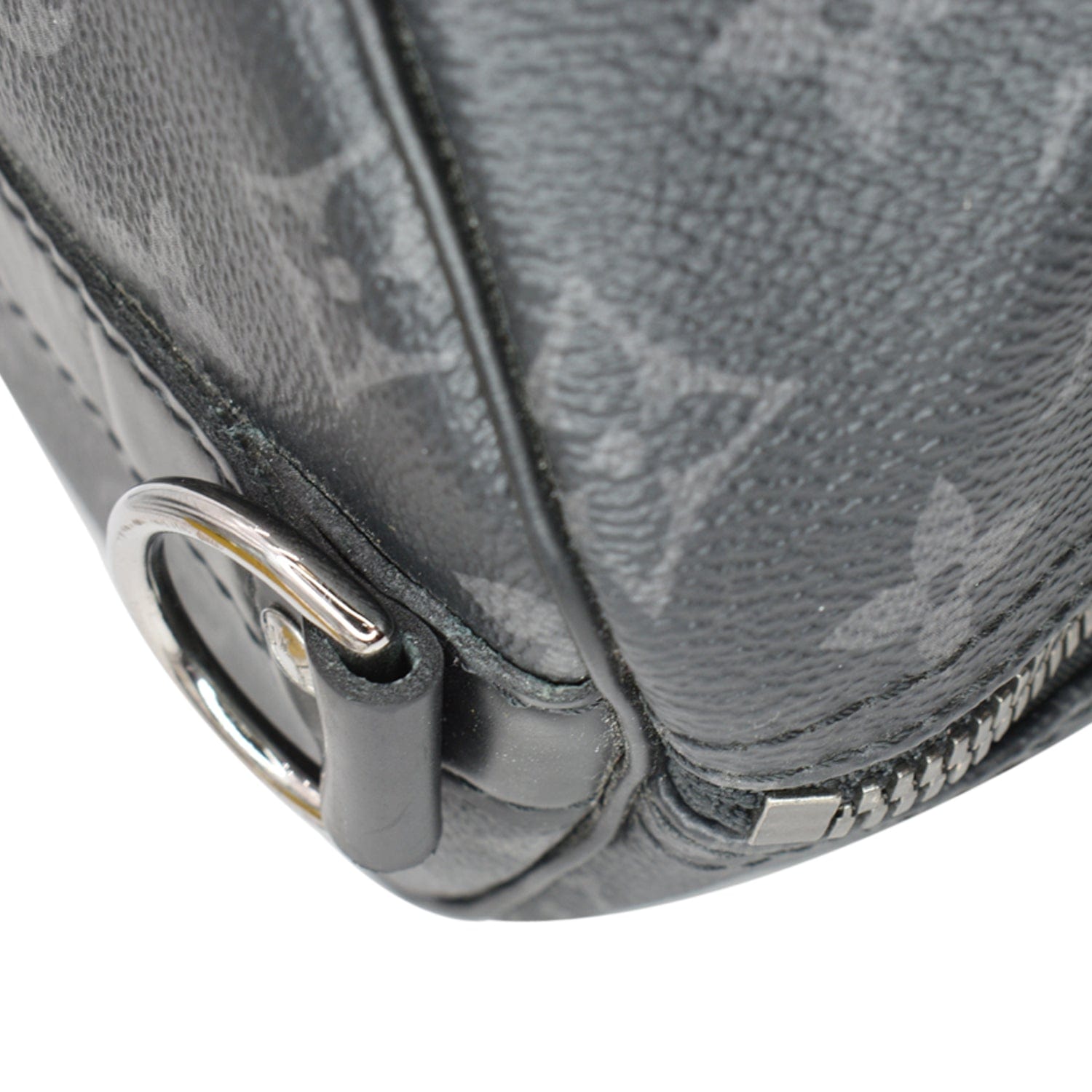 LOUIS VUITTON Keepall Bandouliere 55 Monogram Eclipse Travel Bag Black
