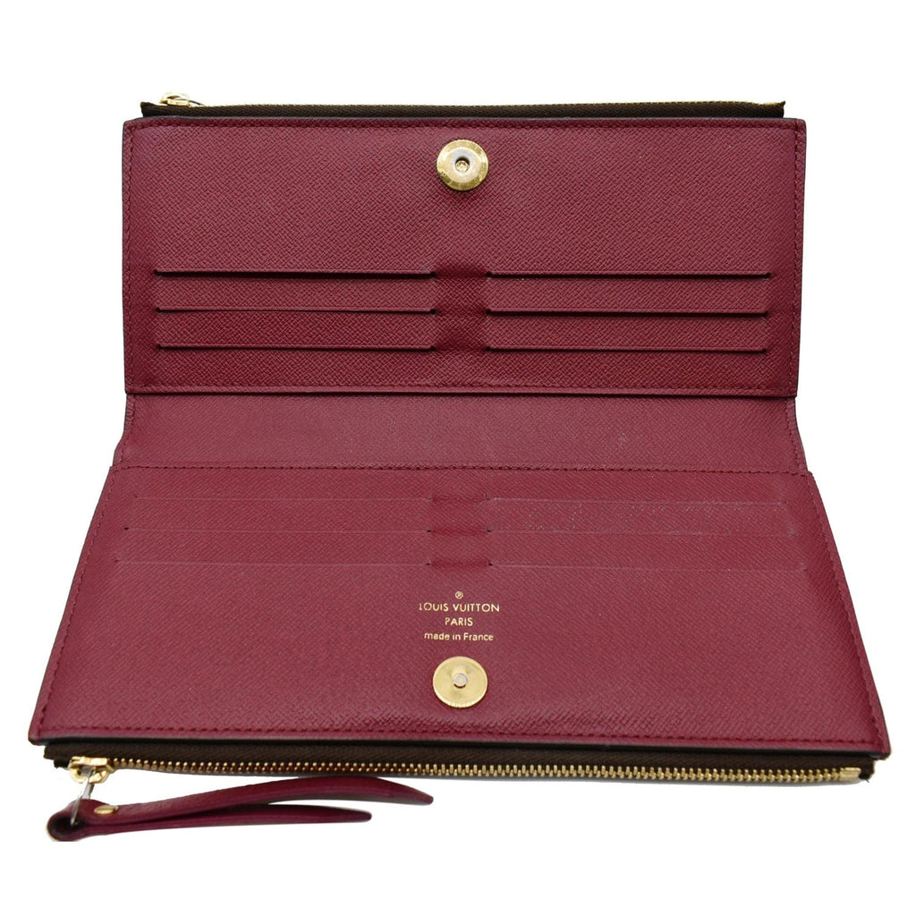 LOUIS VUITTON Adele Monogram Canvas Wallet Brown