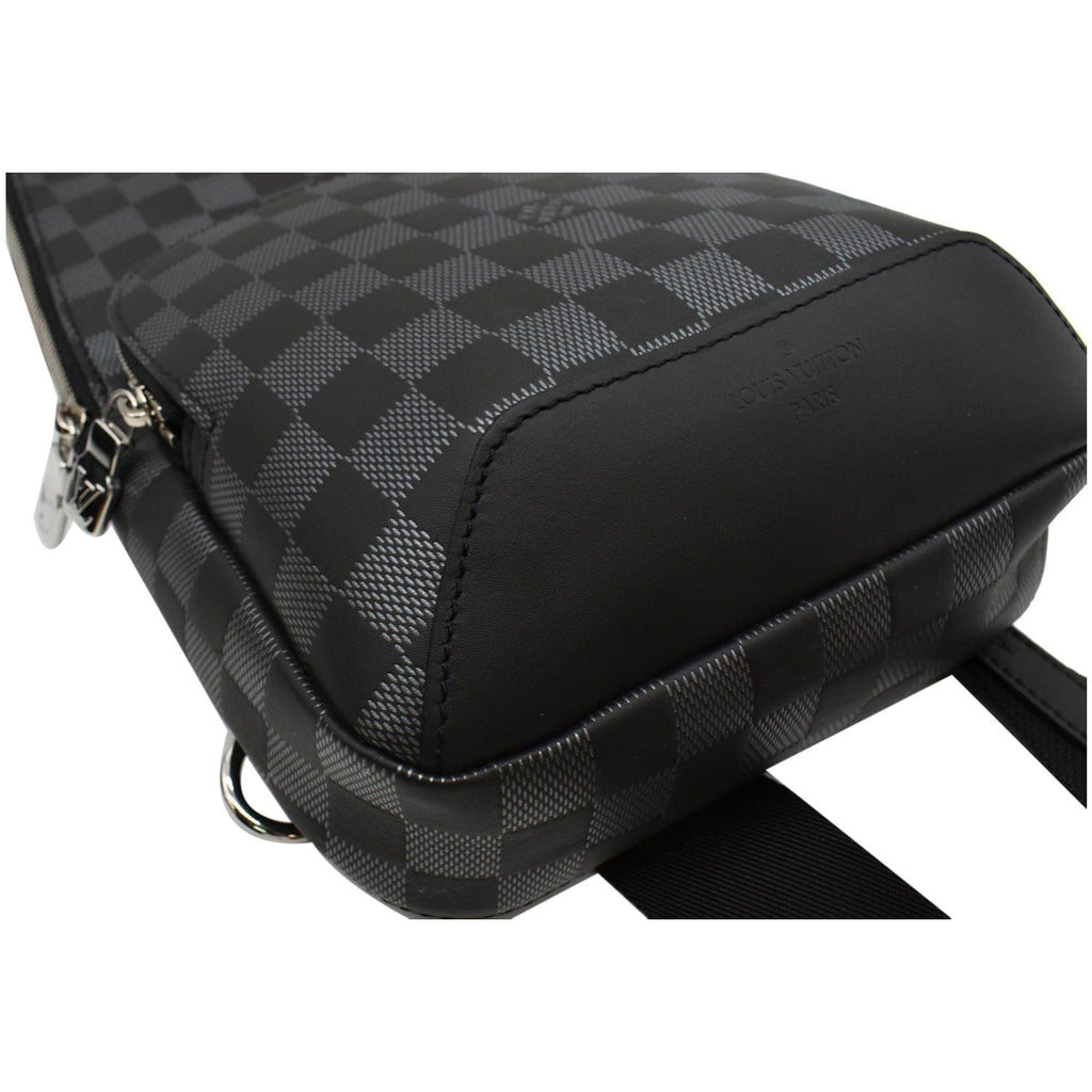 LOUIS VUITTON Avenue Sling Damier Graphite Crossbody Bag Black - 15% OFF