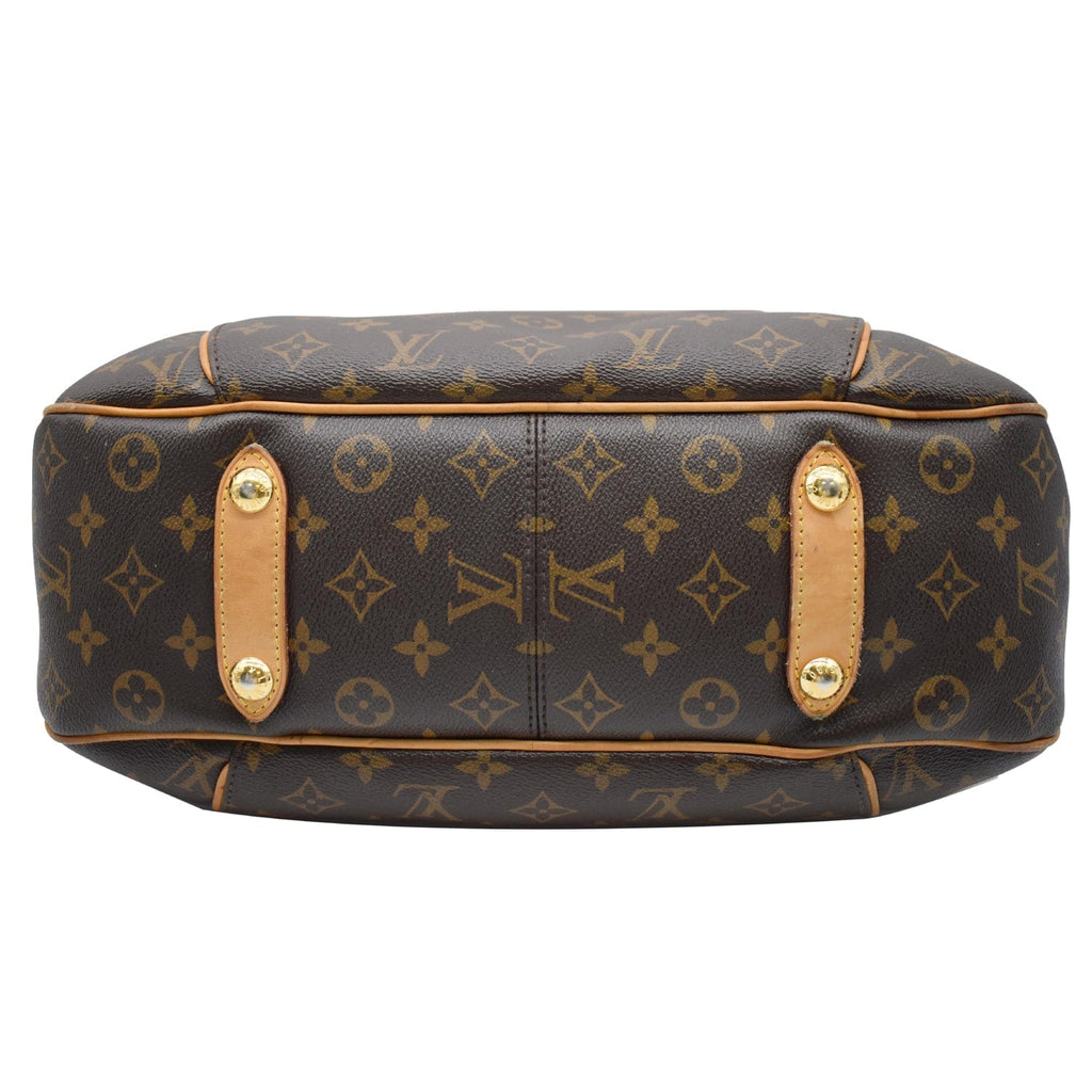 LOUIS VUITTON Galliera PM Monogram Canvas Shoulder Bag Brown