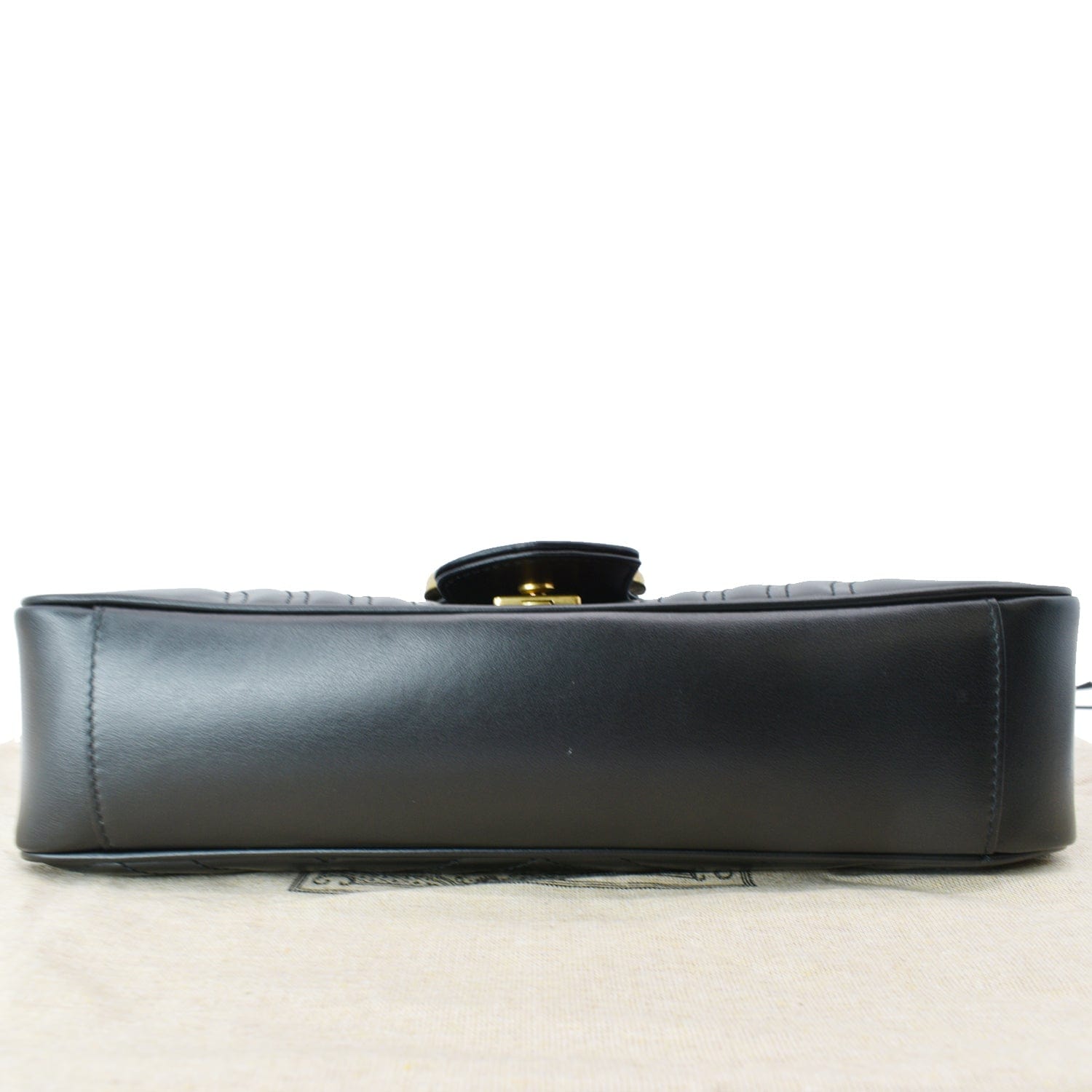 GUCCI Gucci Marmont Medium Matelasse Shoulder Bag Black 443496