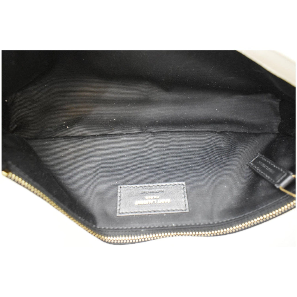YVES SAINT LAURENT Kate Supple 99  Leather Chain Shoulder Bag Light cream