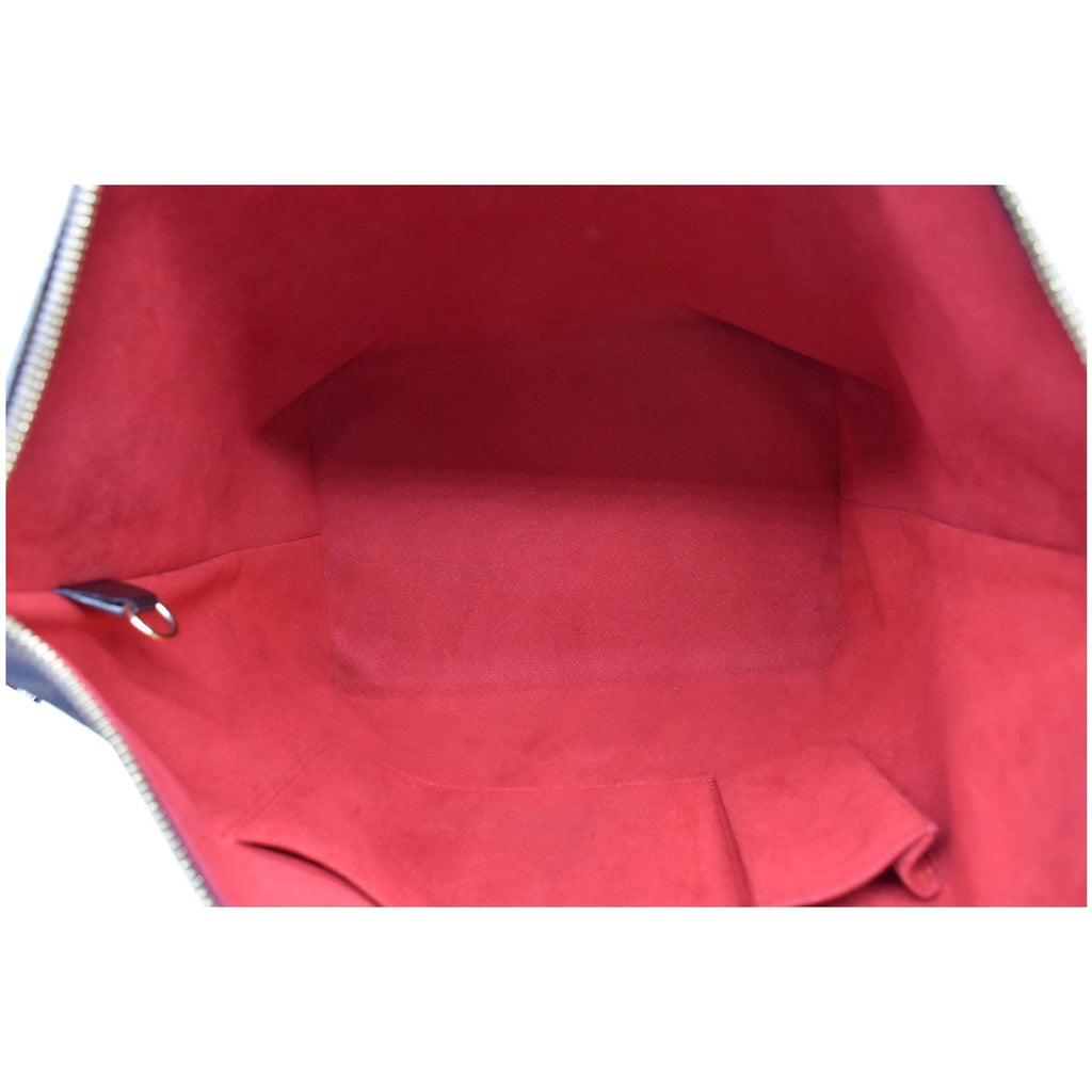 LOUIS VUITTON Saleya MM Damier Ebene Tote Bag Brown