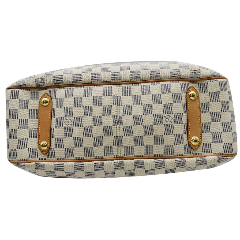 LOUIS VUITTON Siracusa GM Damier Azur Shoulder Bag White- 10% OFF