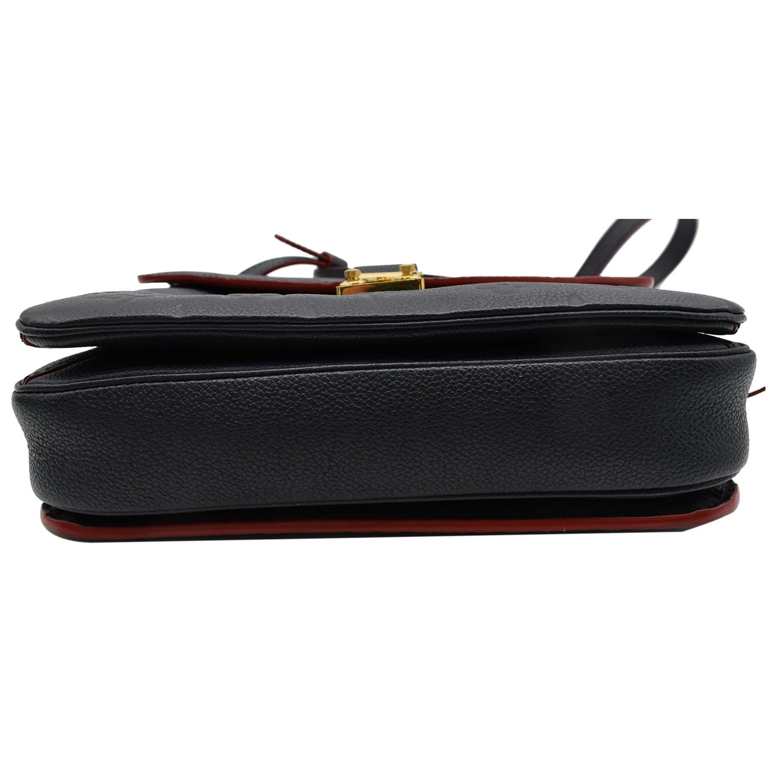 LOUIS VUITTON Metis Pochette Empreinte Leather Crossbody Bag Navy Blue