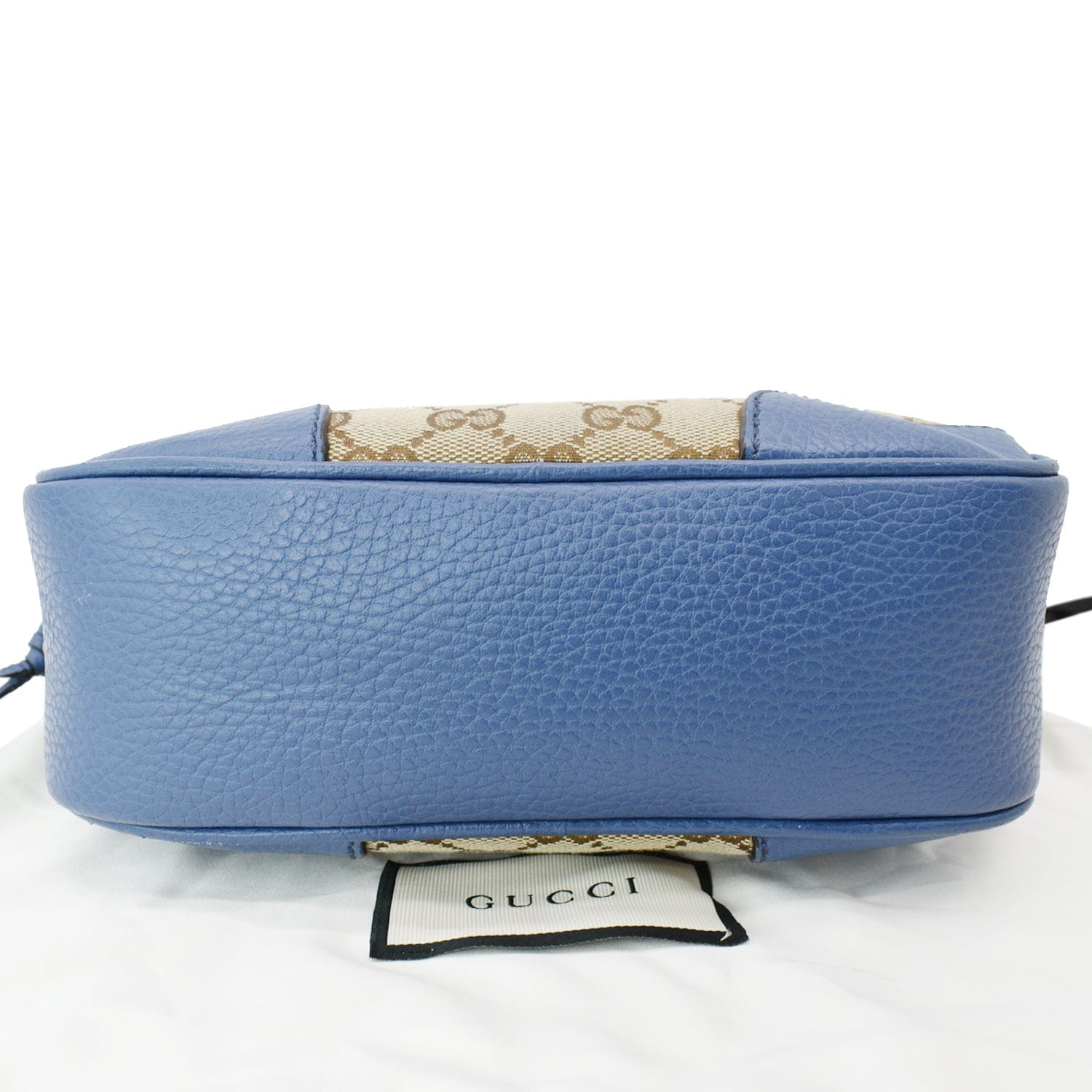 GUCCI Bree Gucci Canvas Leather Crossbody Bag Beige 449413