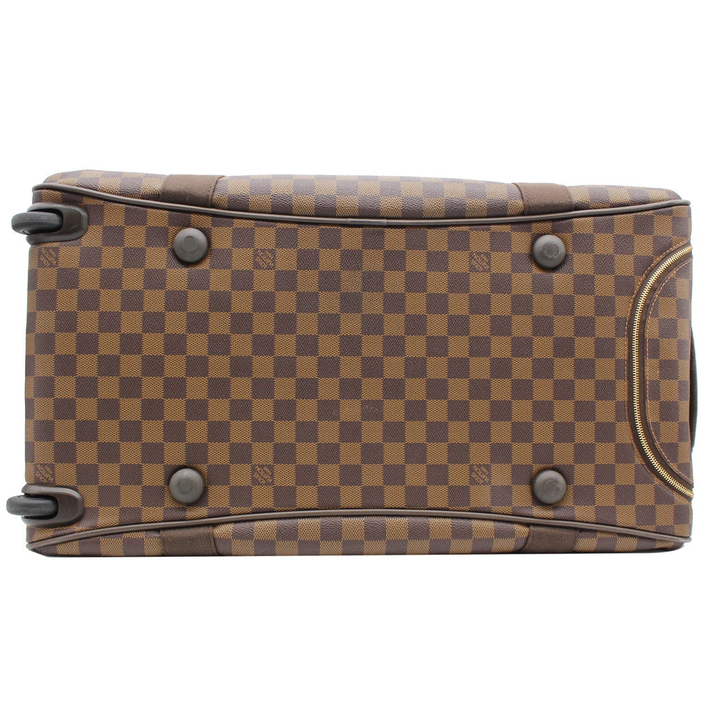 LOUIS VUITTON Neo Eole 55 Damier Ebene Rolling Travel Bag Brown