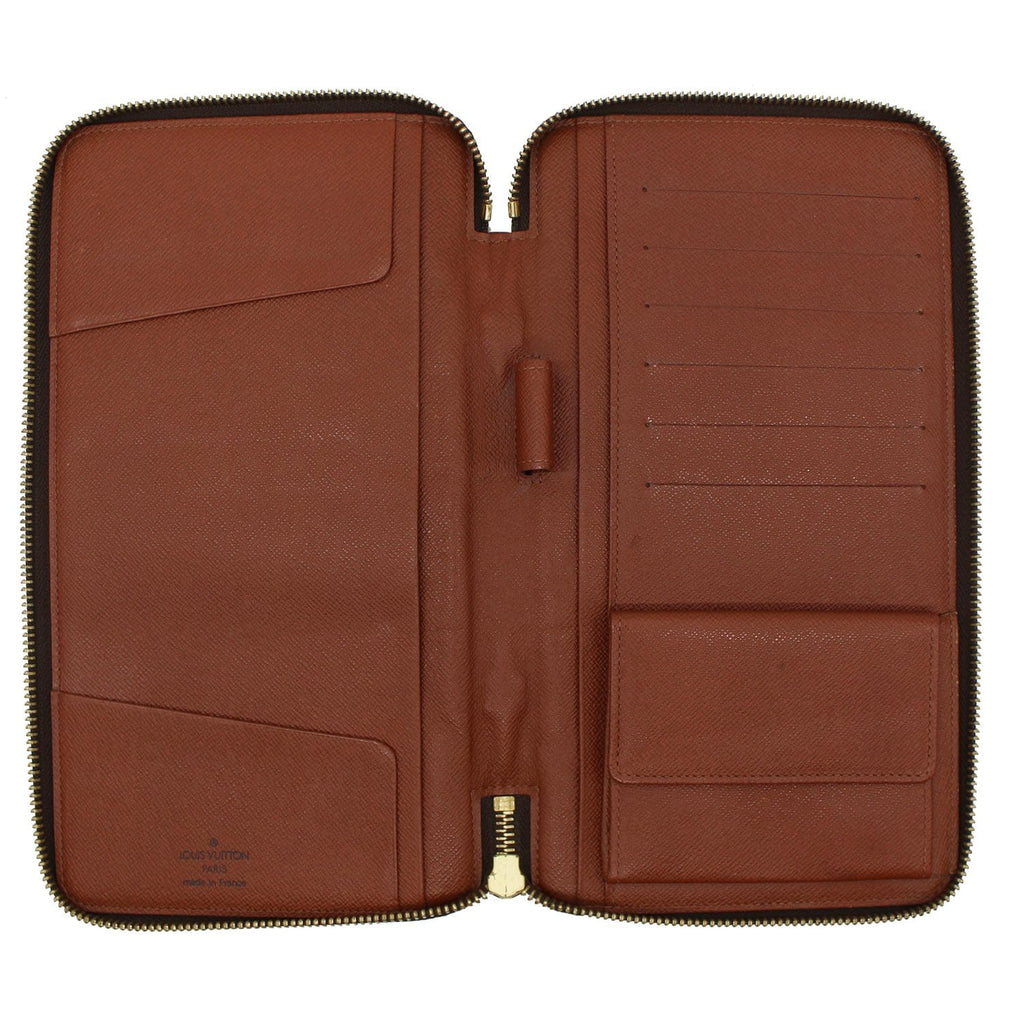 LOUIS VUITTON Zippy XL Monogram Canvas Organizer Wallet Brown