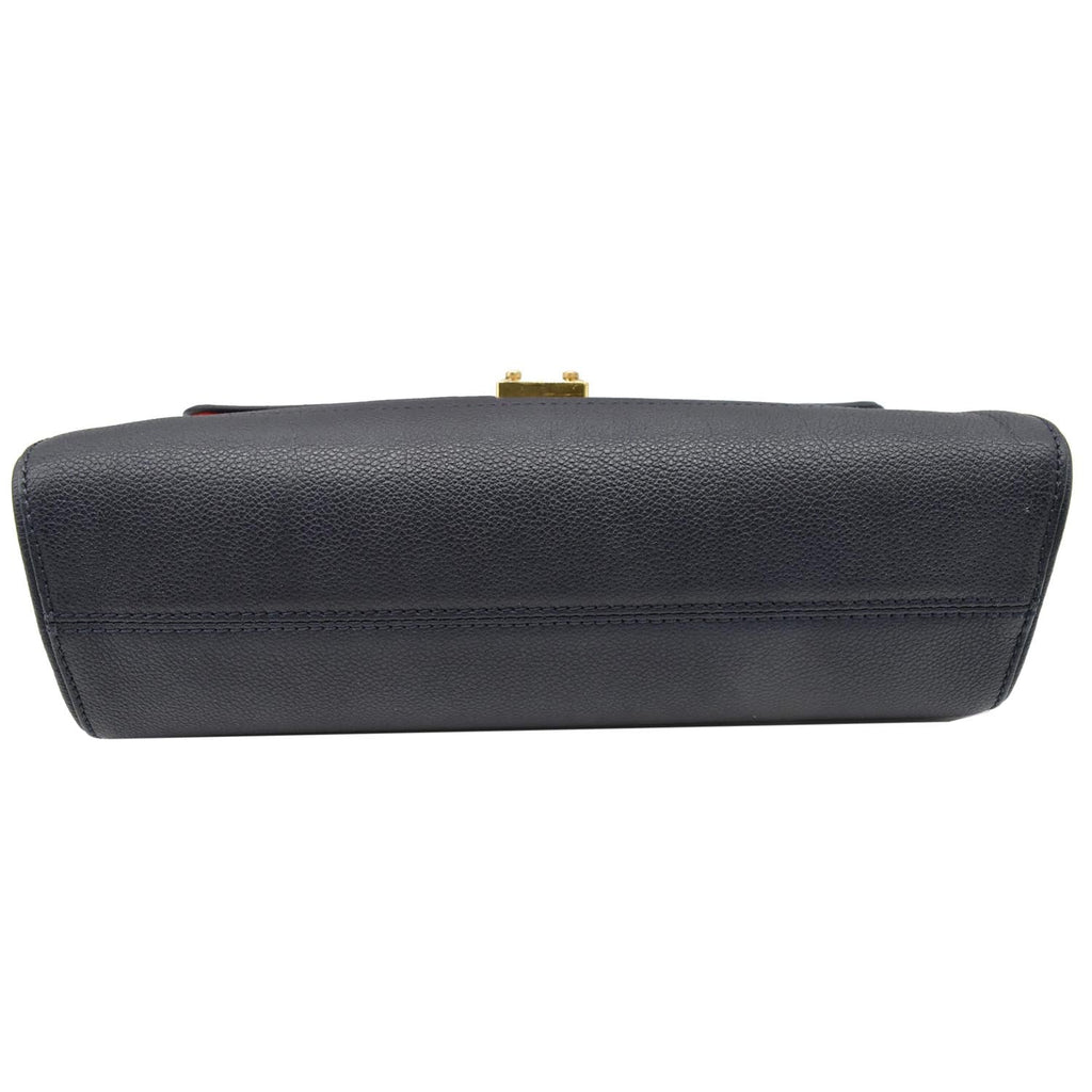 LOUIS VUITTON Saint Germain MM Monogram Empreinte Leather Shoulder Bag Marine Rouge