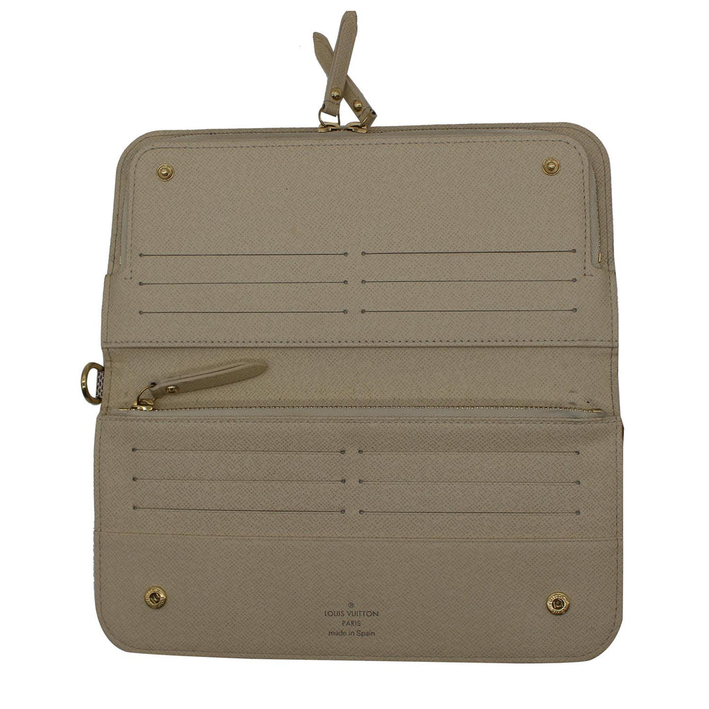 LOUIS VUITTON Insolite Damier Azur Wallet White