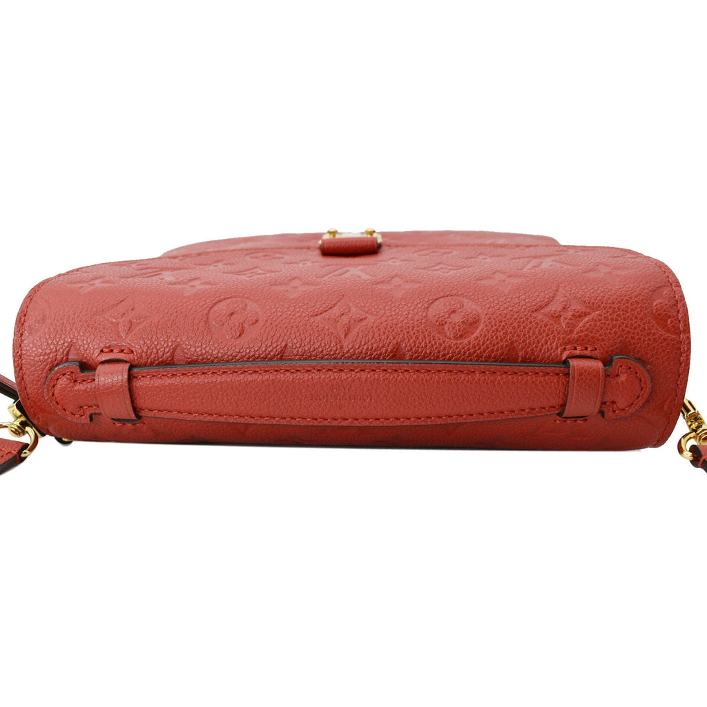 LOUIS VUITTON Metis Pochette Empreinte Leather Crossbody Bag Red