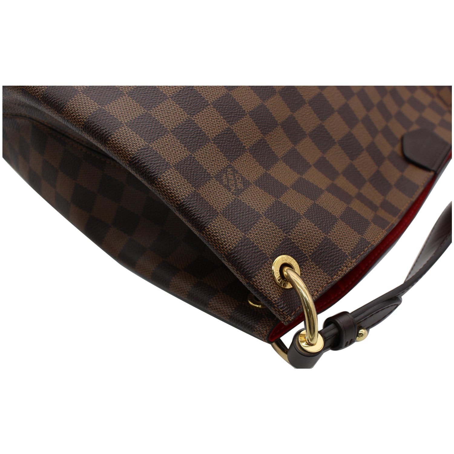LOUIS VUITTON Graceful MM Damier Ebene Shoulder Bag Brown