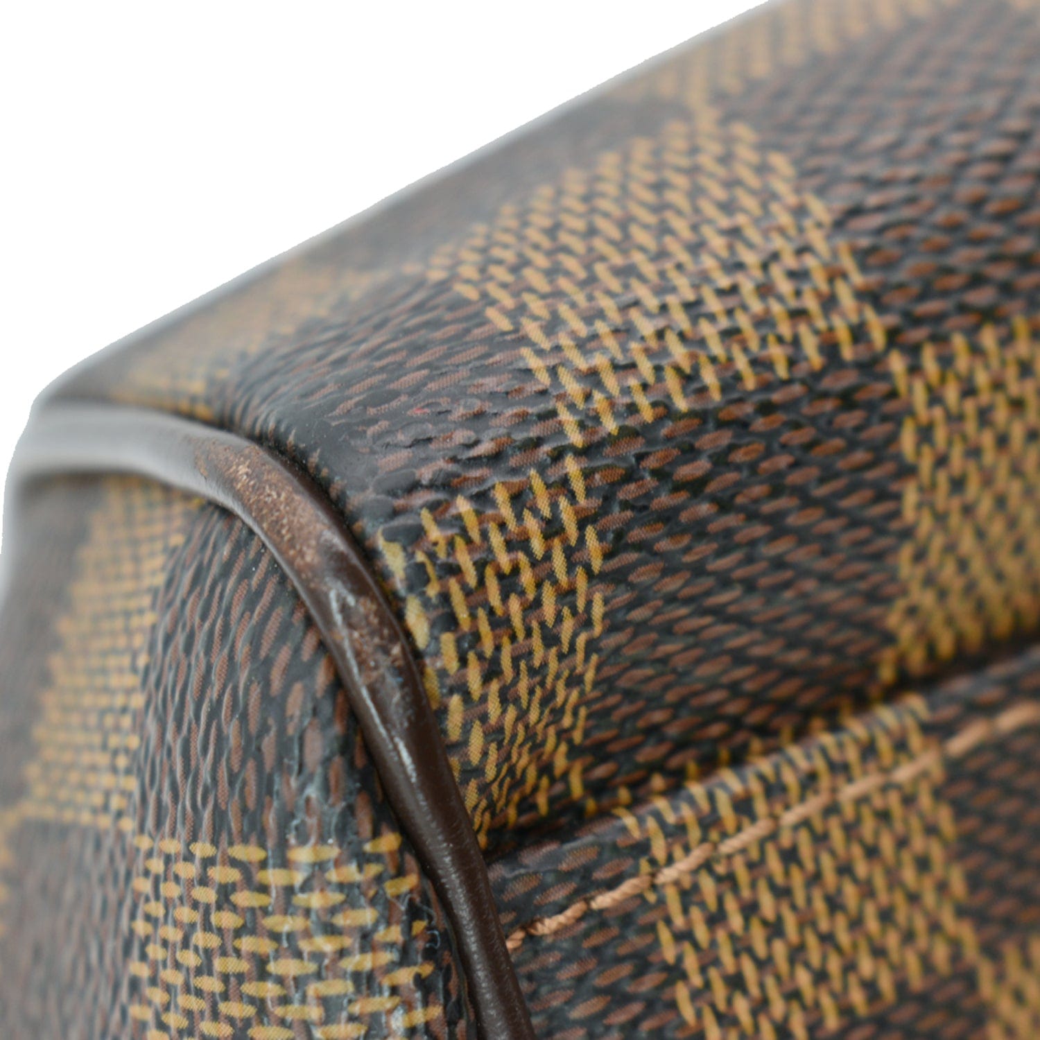 LOUIS VUITTON Trevi PM Damier Ebene Shoulder Bag Brown