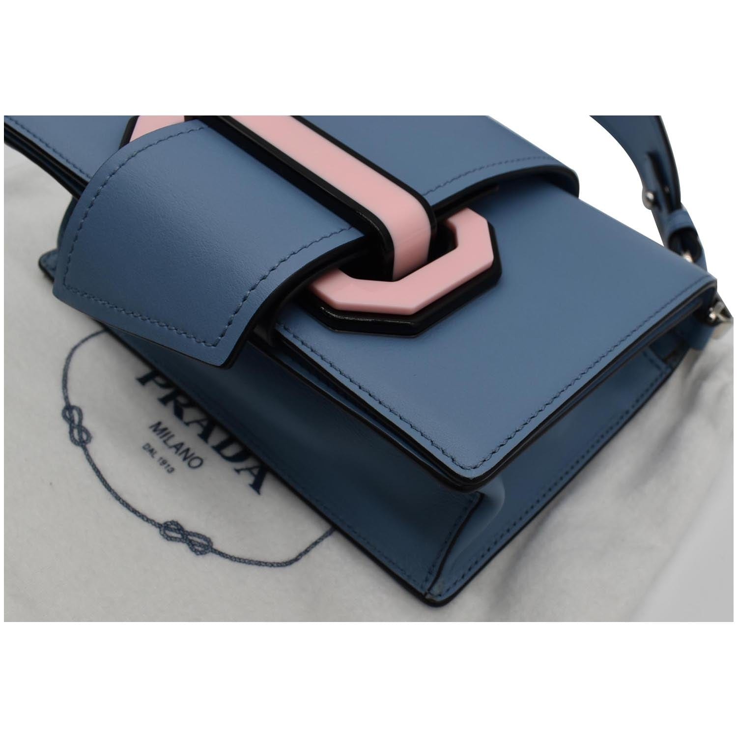 PRADA City Plex Ribbon  Shoulder Bag Blue/Pink