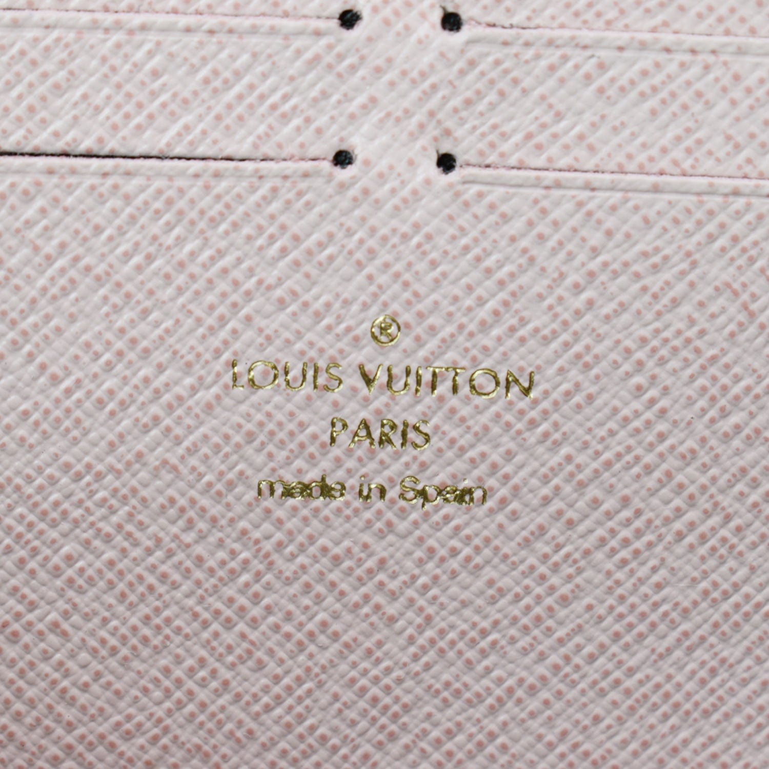 LOUIS VUITTON Clemence Monogram Canvas Zippy Wallet Brown