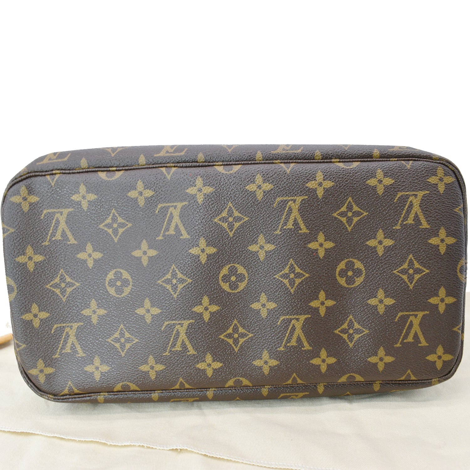 LOUIS VUITTON  Neverfull MM Monogram Canvas Tote Bag Brown