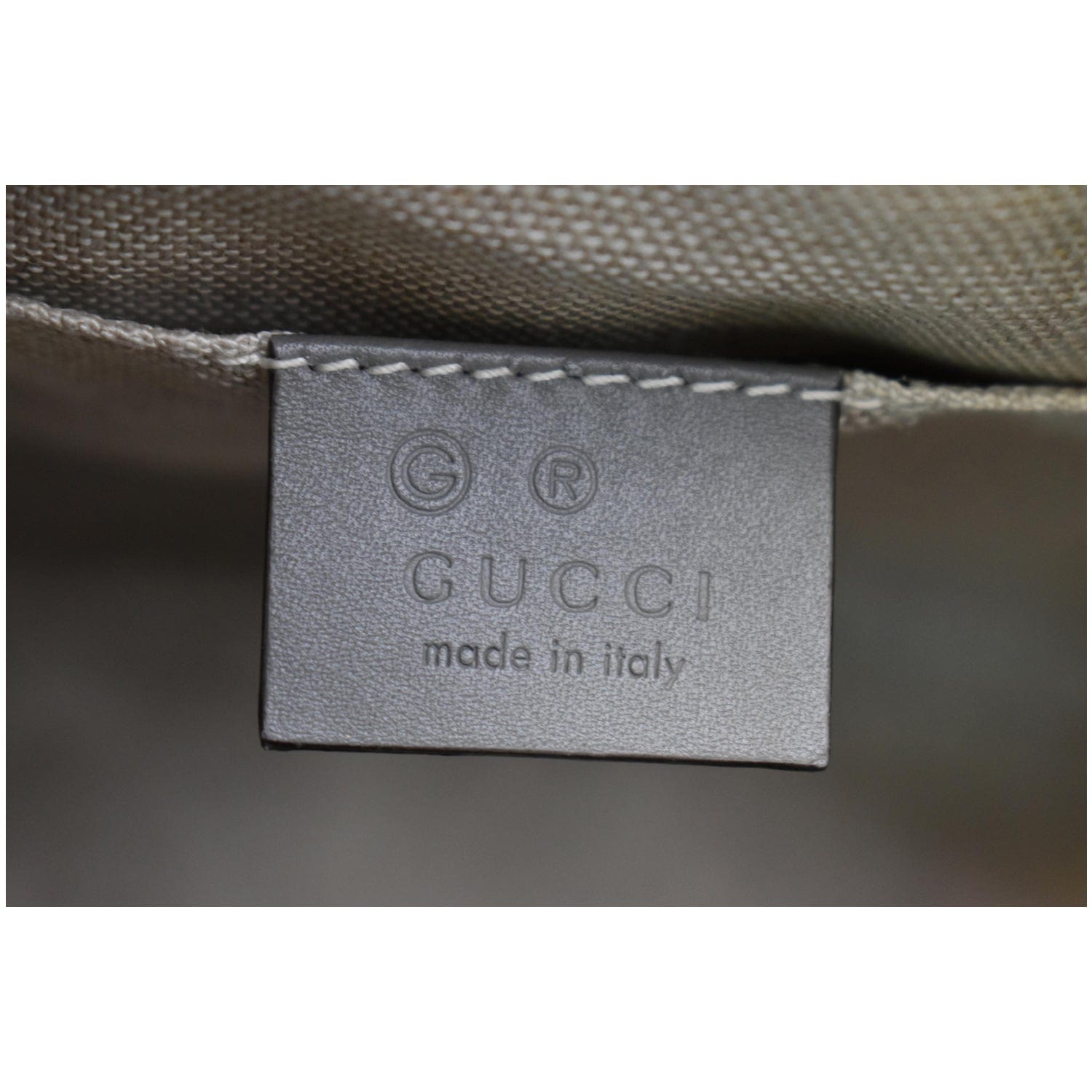 GUCCI Bree Mini Gucci Guccissima Leather Crossbody Bag Grey 449413