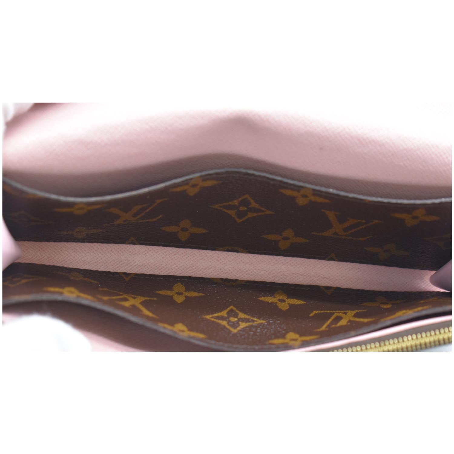 LOUIS VUITTON Emilie Monogram Canvas Wallet Rose Ballerine
