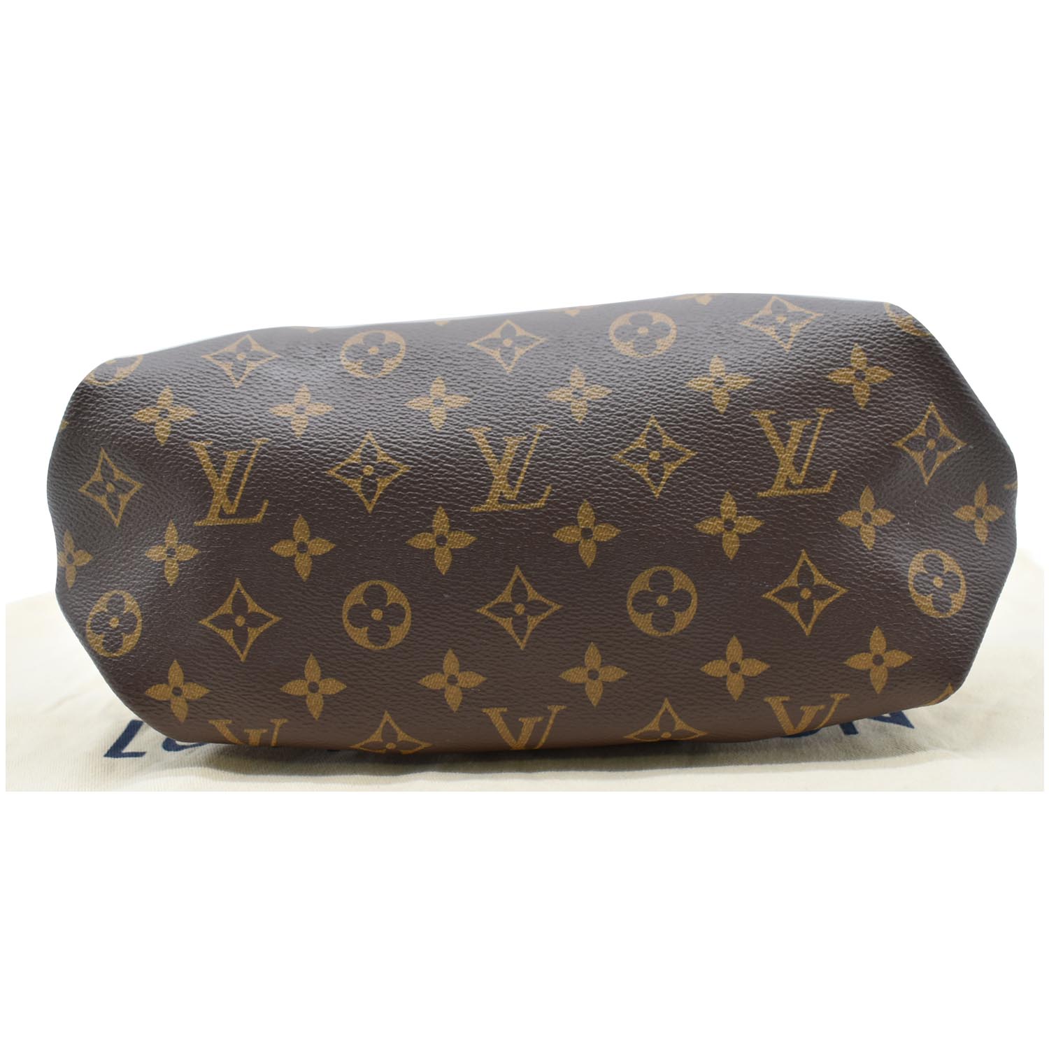 LOUIS VUITTON Flower Zipped PM Monogram Canvas Tote Bag Brown