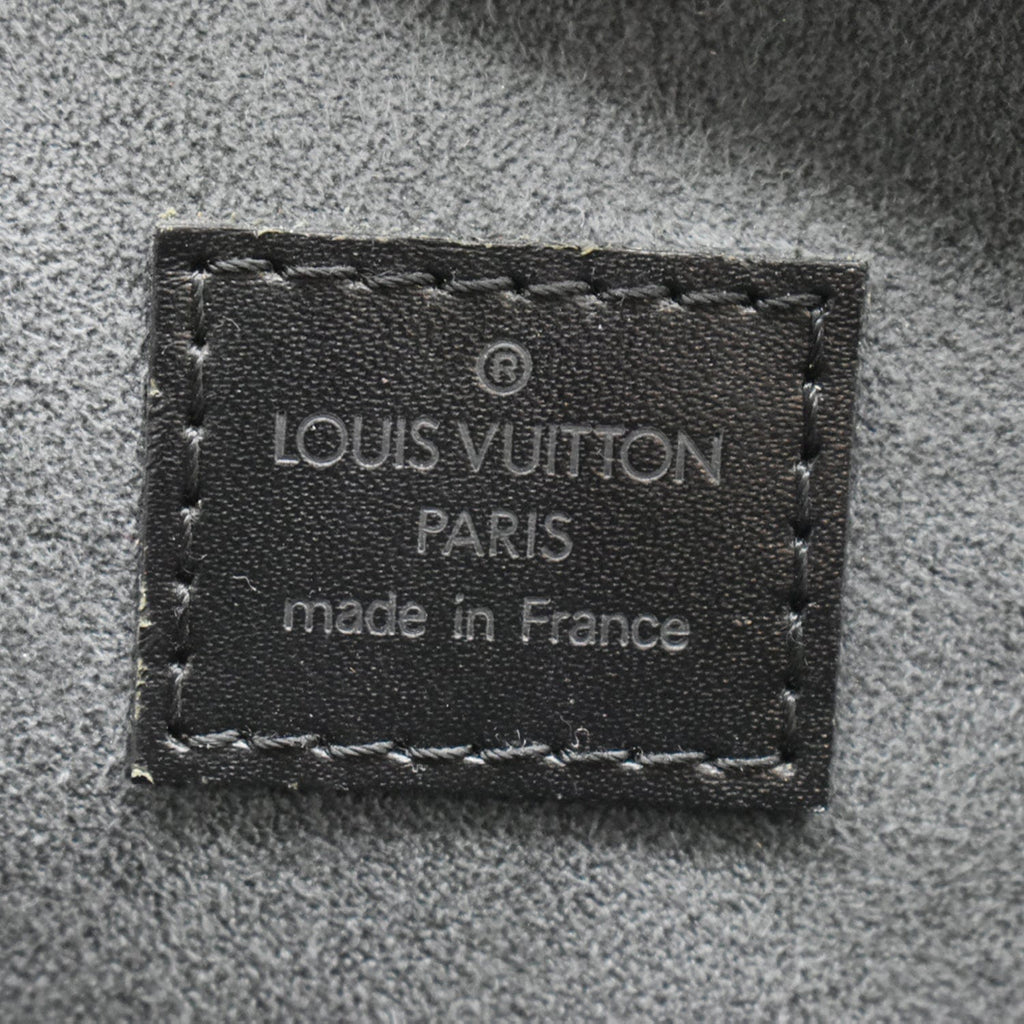 LOUIS VUITTON Jasmine Epi Leather Satchel Bag Black