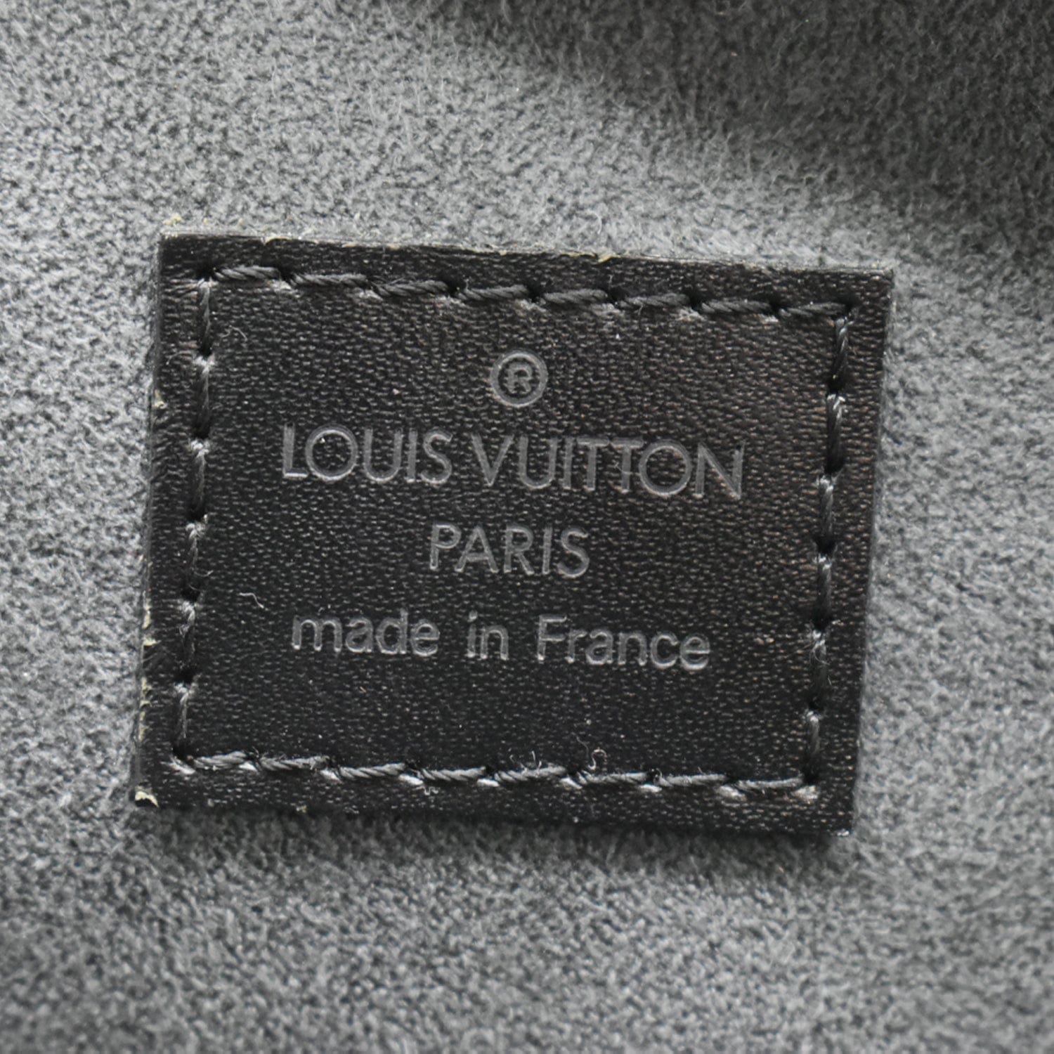 LOUIS VUITTON Jasmine Epi Leather Satchel Bag Black