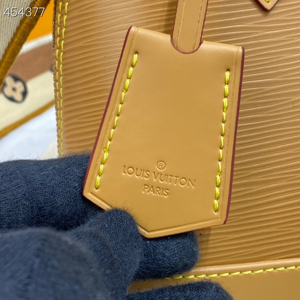 Louis Vuitton Alma SunGlamIower Yellow For Women, WomenÃƒÂ¢Ã¢â€šÂ¬Ã¢â€žÂ¢s Handbags, Shoulder And Crossbody Bags 9.3in/23.5cm Louis Vuitton M59358