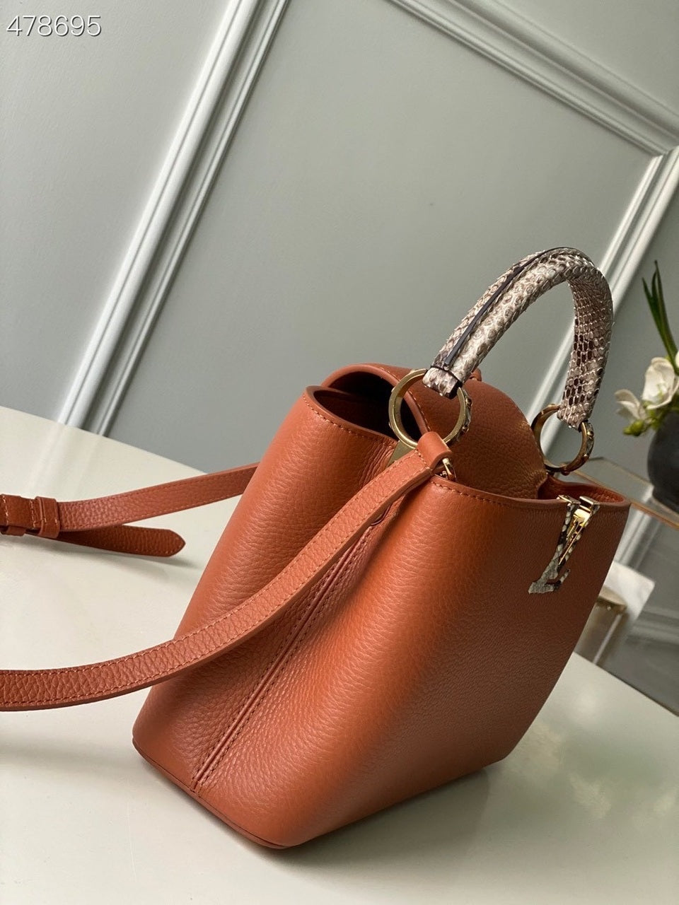 Louis Vuitton Capucines BB Taurillon And Python Brown For Women,  Shoulder And Crossbody Bags 10.4in/27cm Louis Vuitton N97980