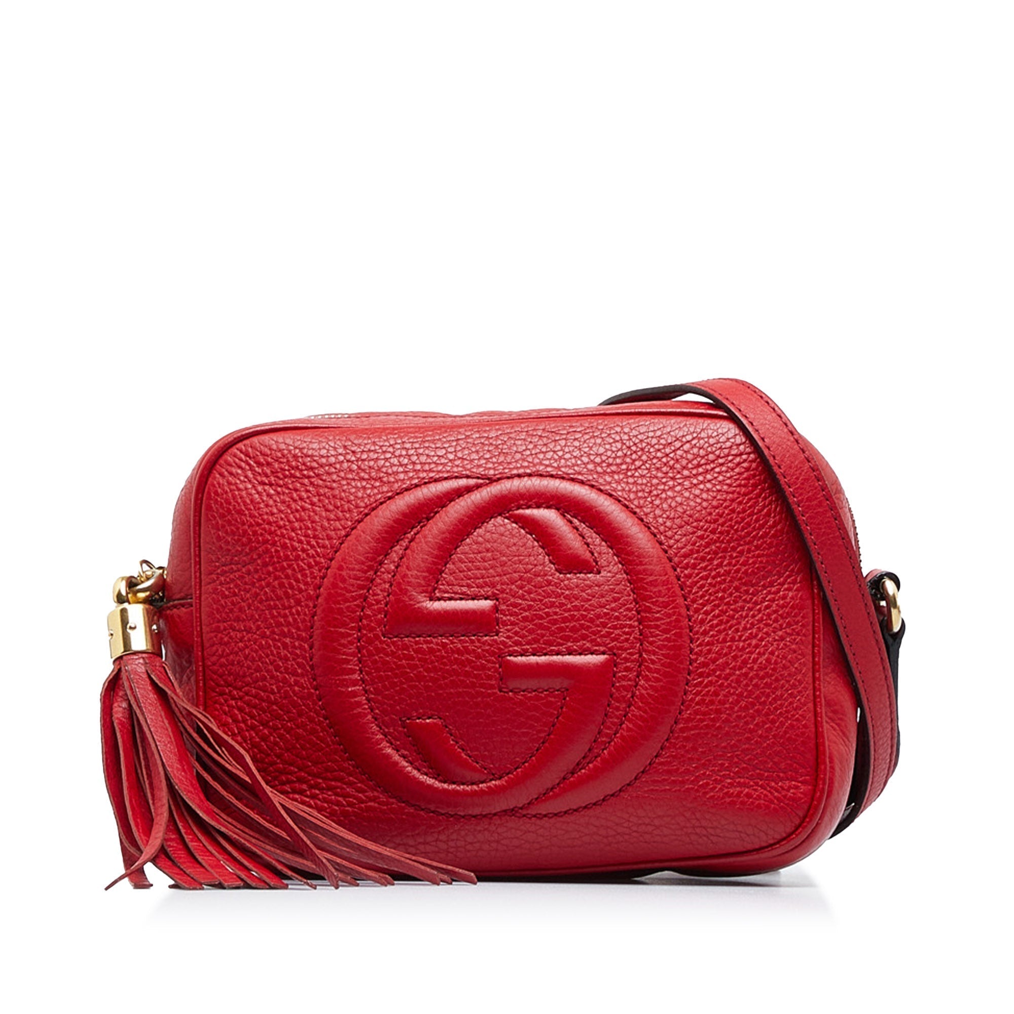 Gucci Soho Diorsco Crossbody Bag Red