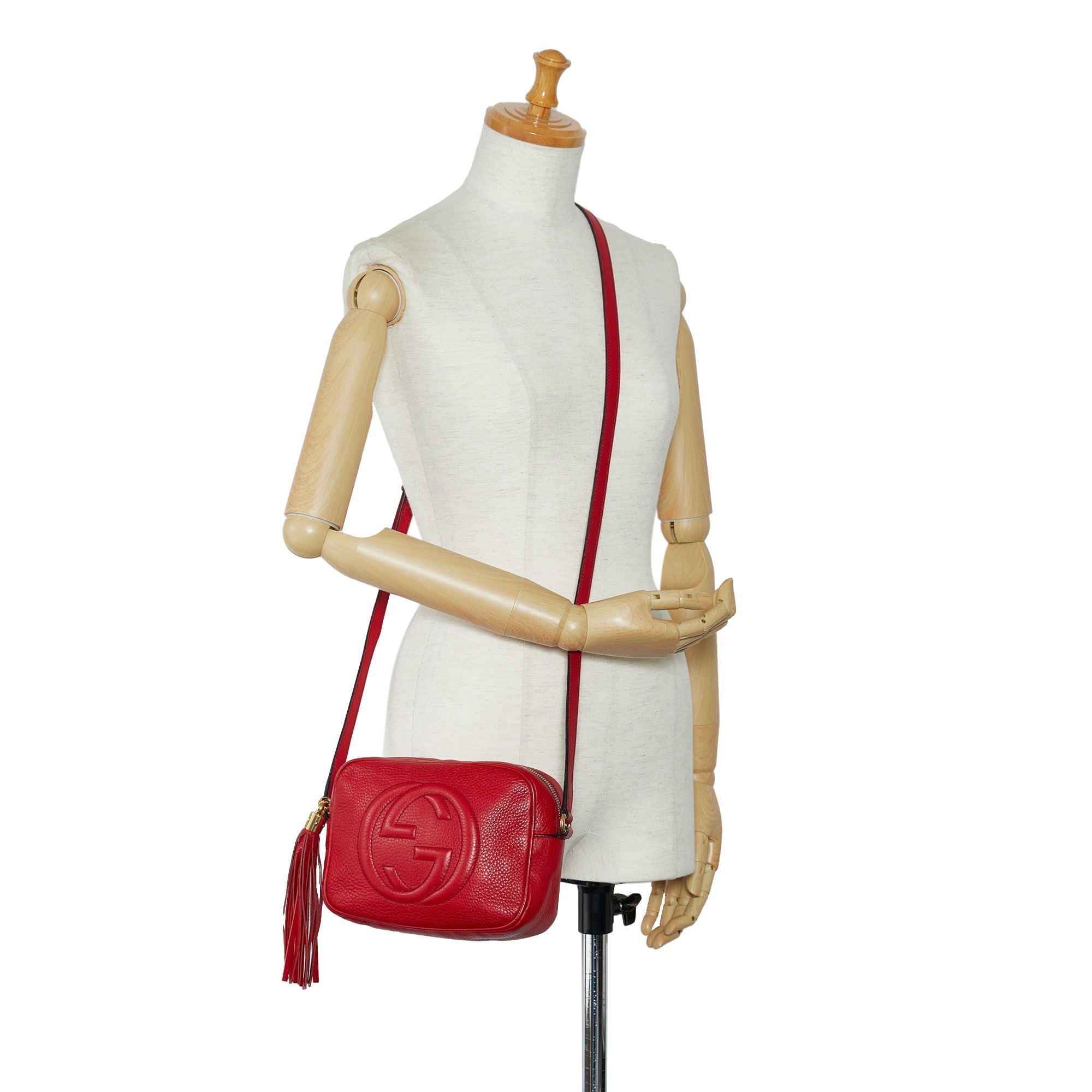 Gucci Soho Diorsco Crossbody Bag Red