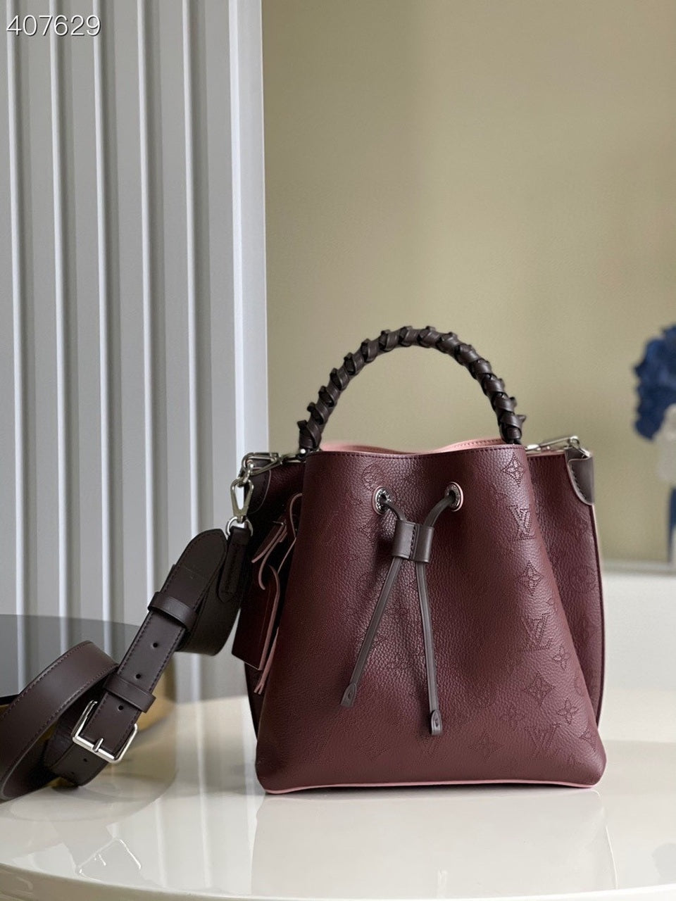 Louis Vuitton Muria Bucket Bag For Women, WomenÃƒÂ¢Ã¢â€šÂ¬Ã¢â€žÂ¢s Handbags, Shoulder And Crossbody Bags Burgundy 9.8in/25cm Louis Vuitton