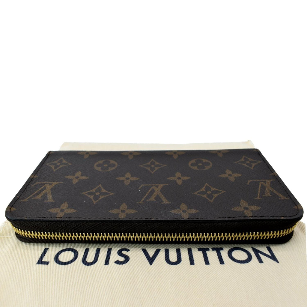 LOUIS VUITTON Monogram Canvas Zippy Long Wallet Brown