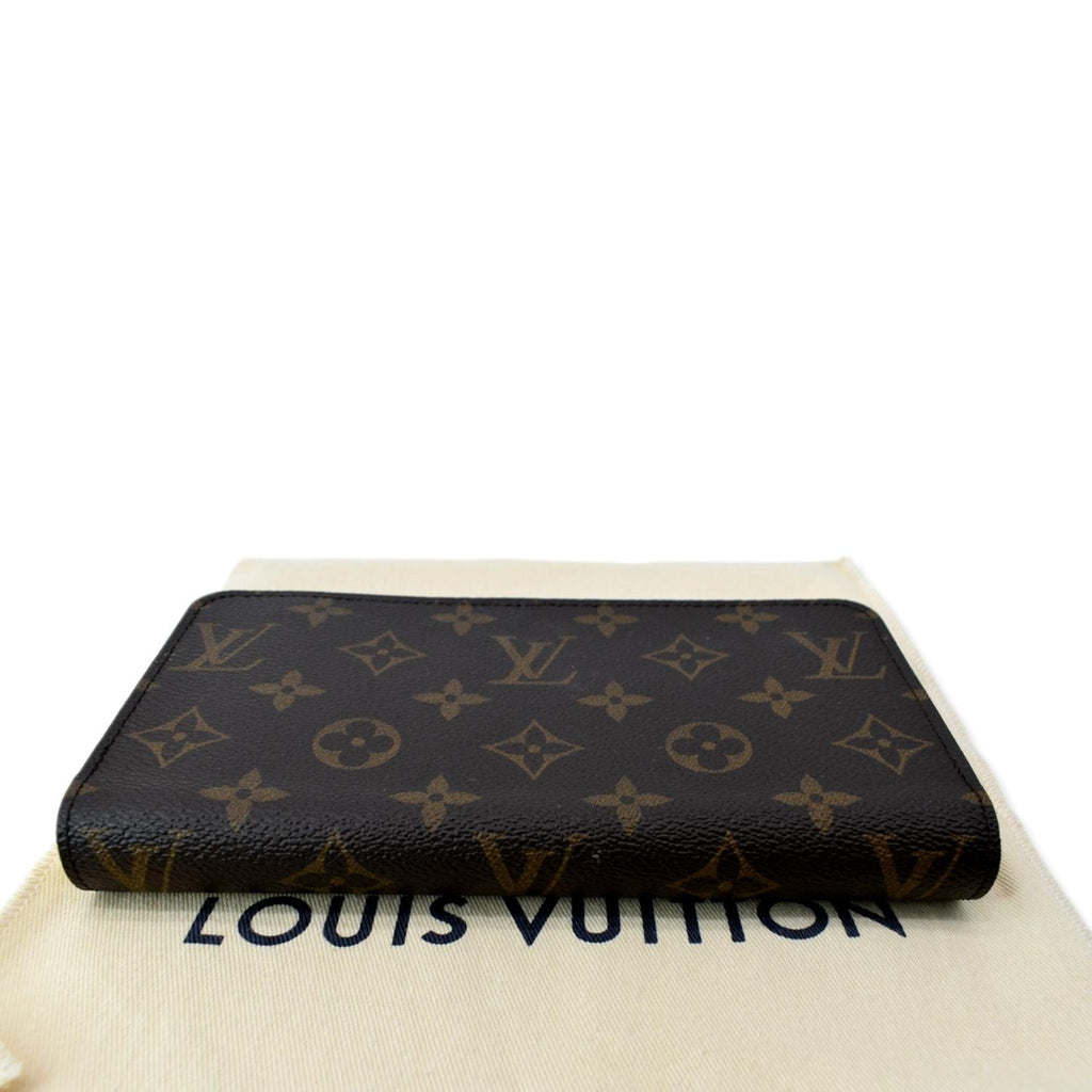LOUIS VUITTON Monogram Canvas Zippy Long Wallet Brown