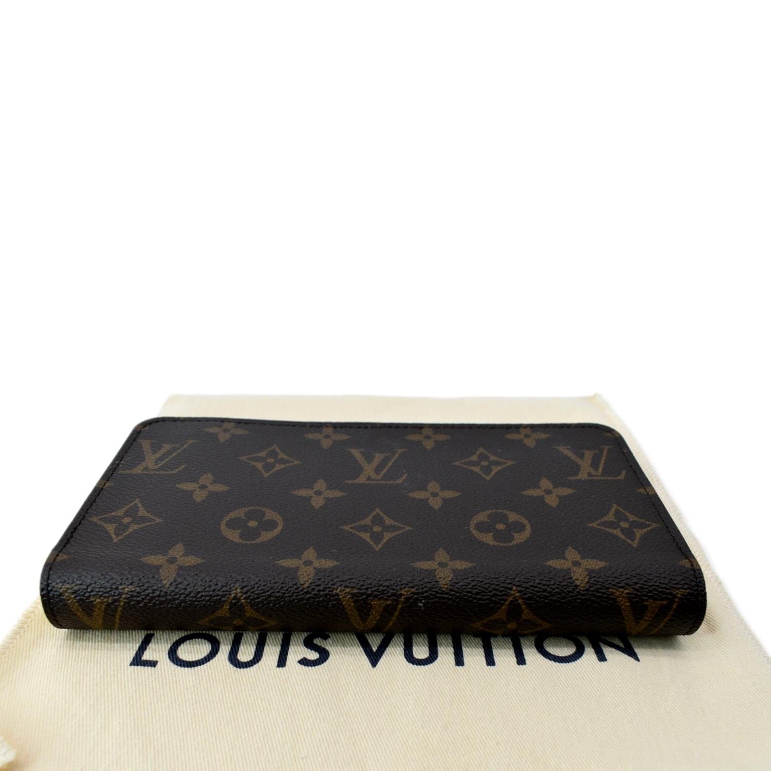 LOUIS VUITTON Monogram Canvas Zippy Long Wallet Brown